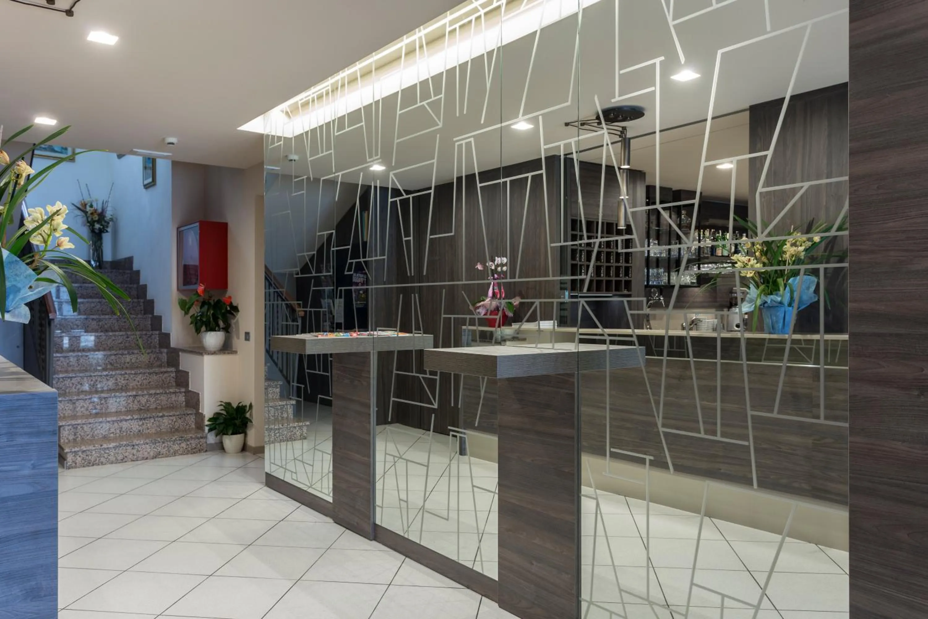 Lobby or reception in Hotel Veronesi