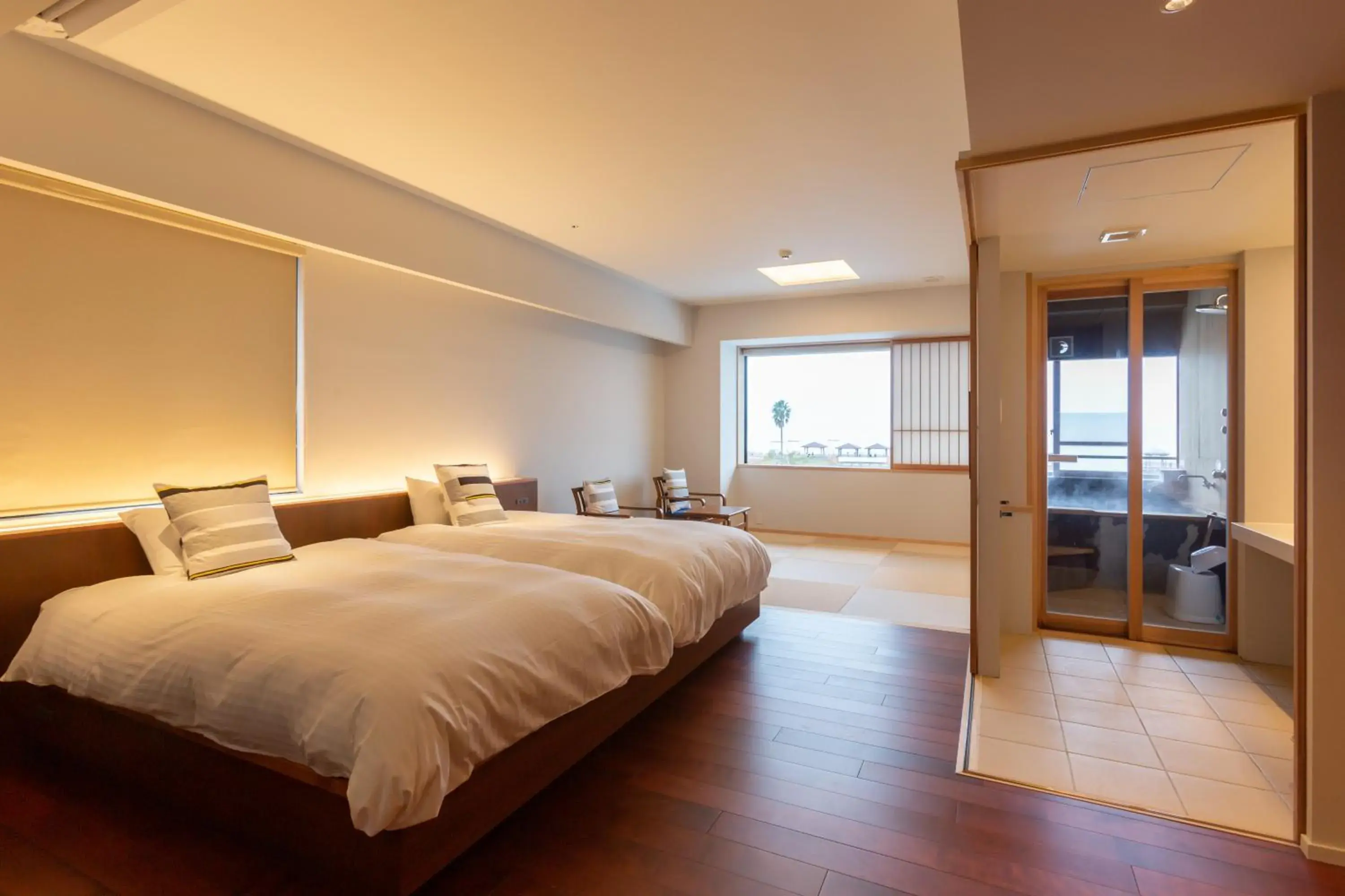 Superior Room with Tatami Area and Hot Spring Bath in Iseya, Seaview Private Oceanside Bath Superior Room with Tatami Area and Hot Spring Bath in Iseya, Seaview Private Oceanside Bath