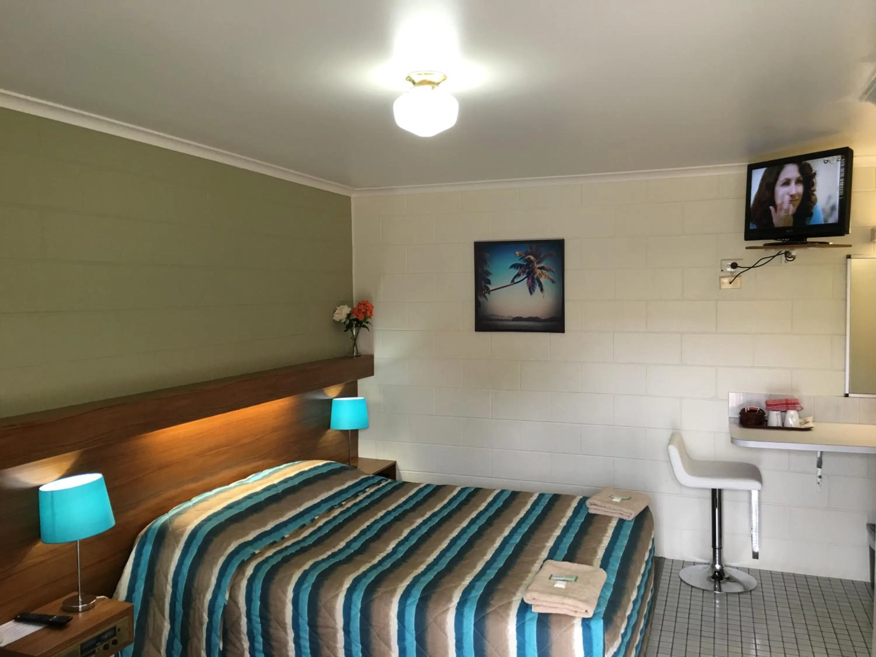 Bedroom, Bed in Albury Central Motel