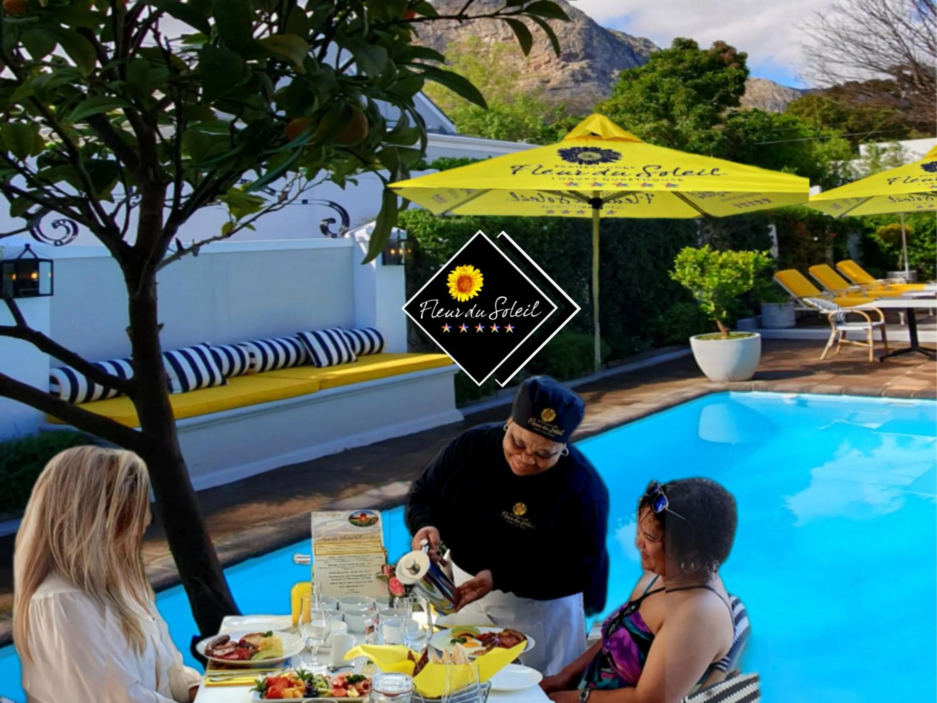 Food and drinks in Fleur du Soleil Luxury Guesthouse