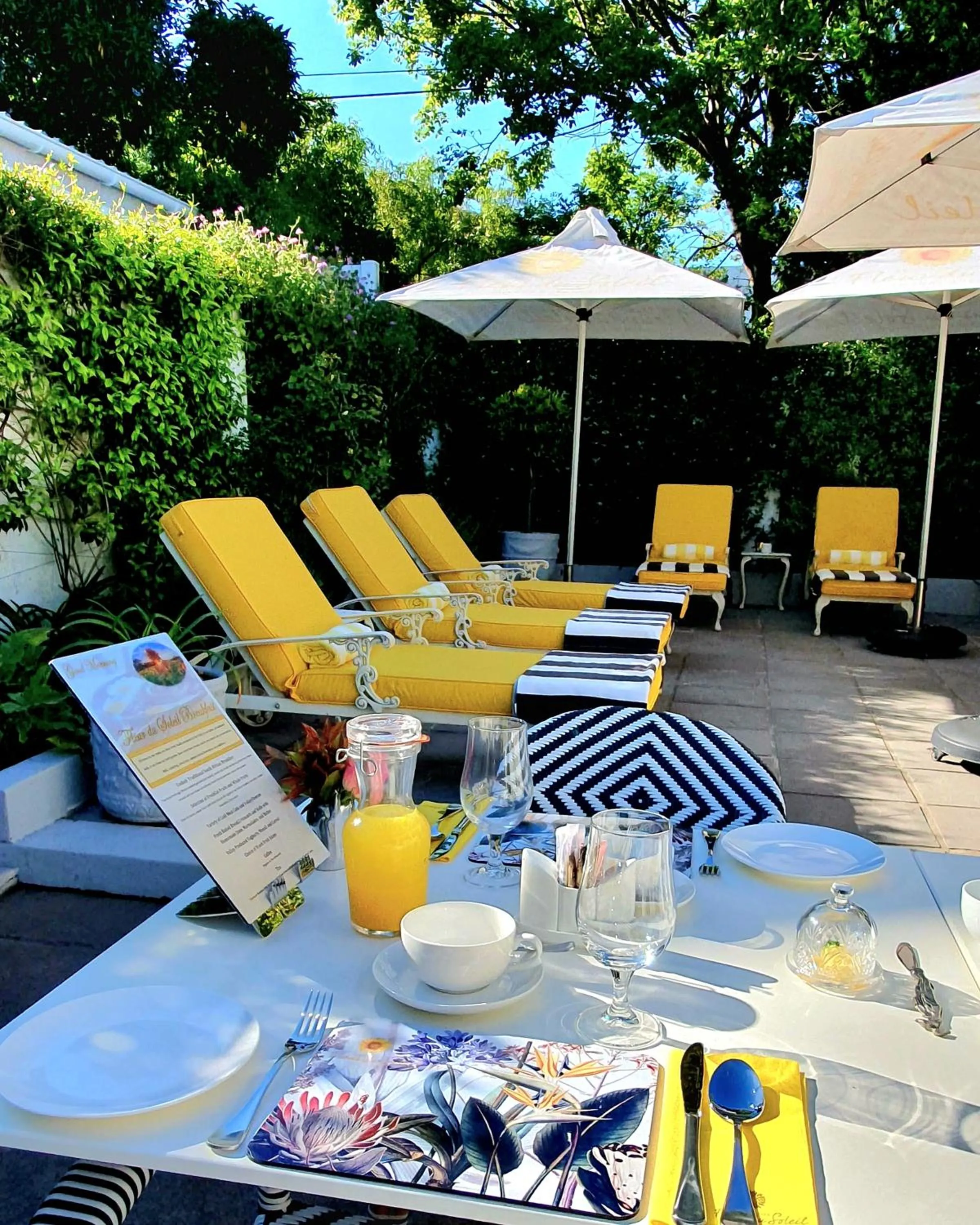 Patio in Fleur du Soleil Luxury Guesthouse