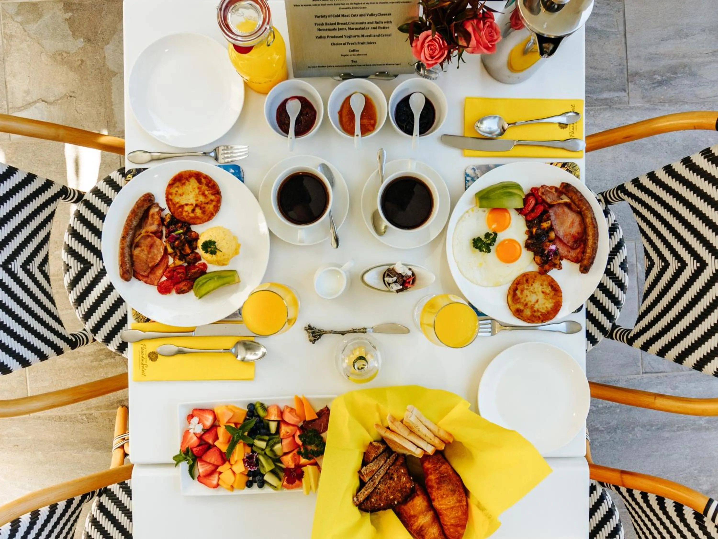 Food and drinks in Fleur du Soleil Luxury Guesthouse