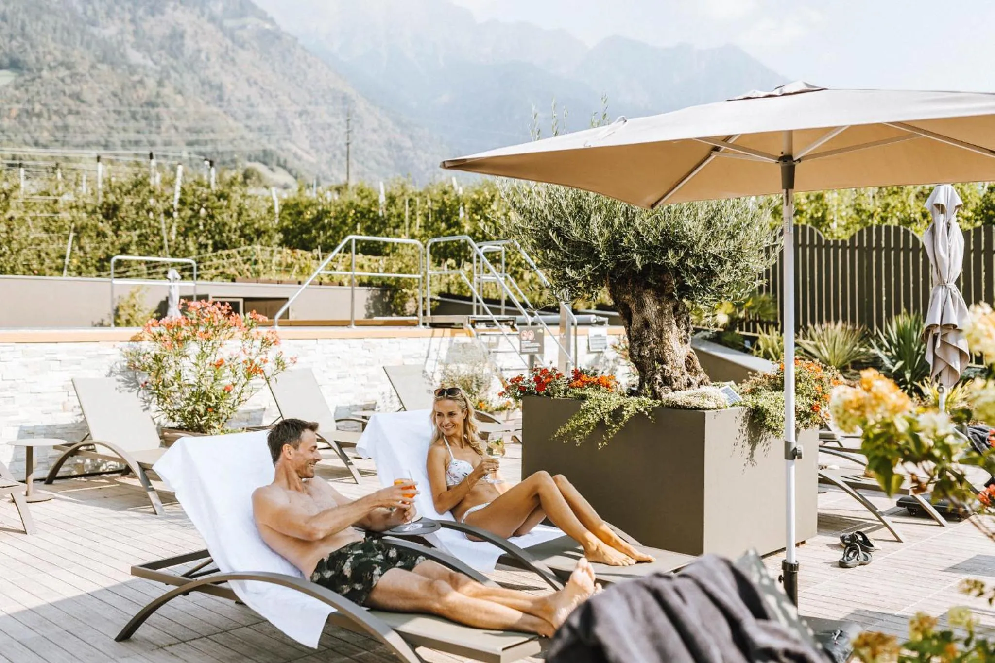 Swimming pool in Vitalpina Hotel Waldhof