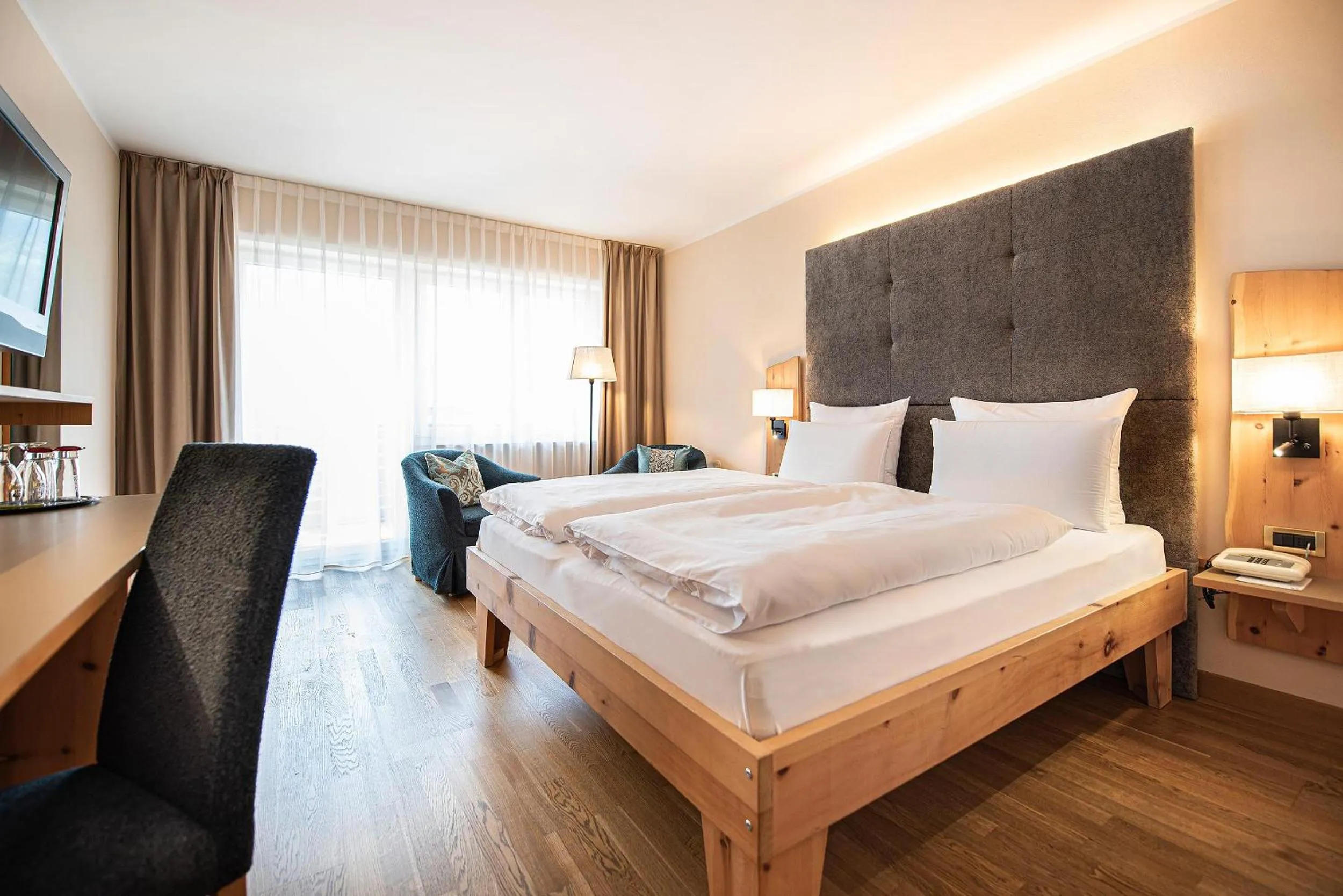 Bed in Vitalpina Hotel Waldhof