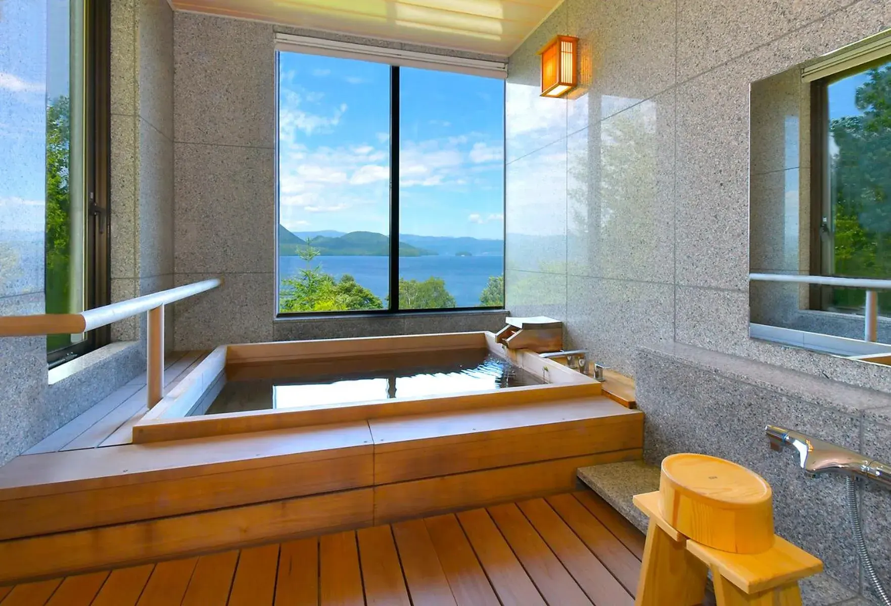 Premium Suite with Cypress Onsen View Bath - single occupancy - Non-Smoking in Hotel Premium Lake TOYA Premium Suite with Cypress Onsen View Bath - single occupancy - Non-Smoking in Hotel Premium Lake TOYA