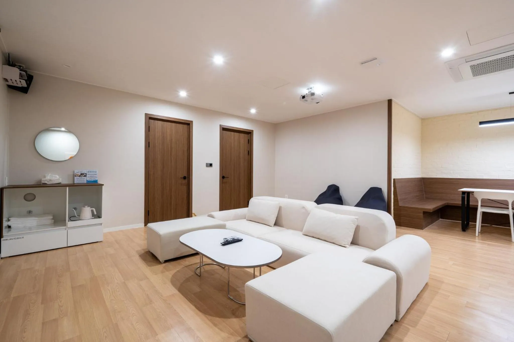 Seating area in GOYU Hotel