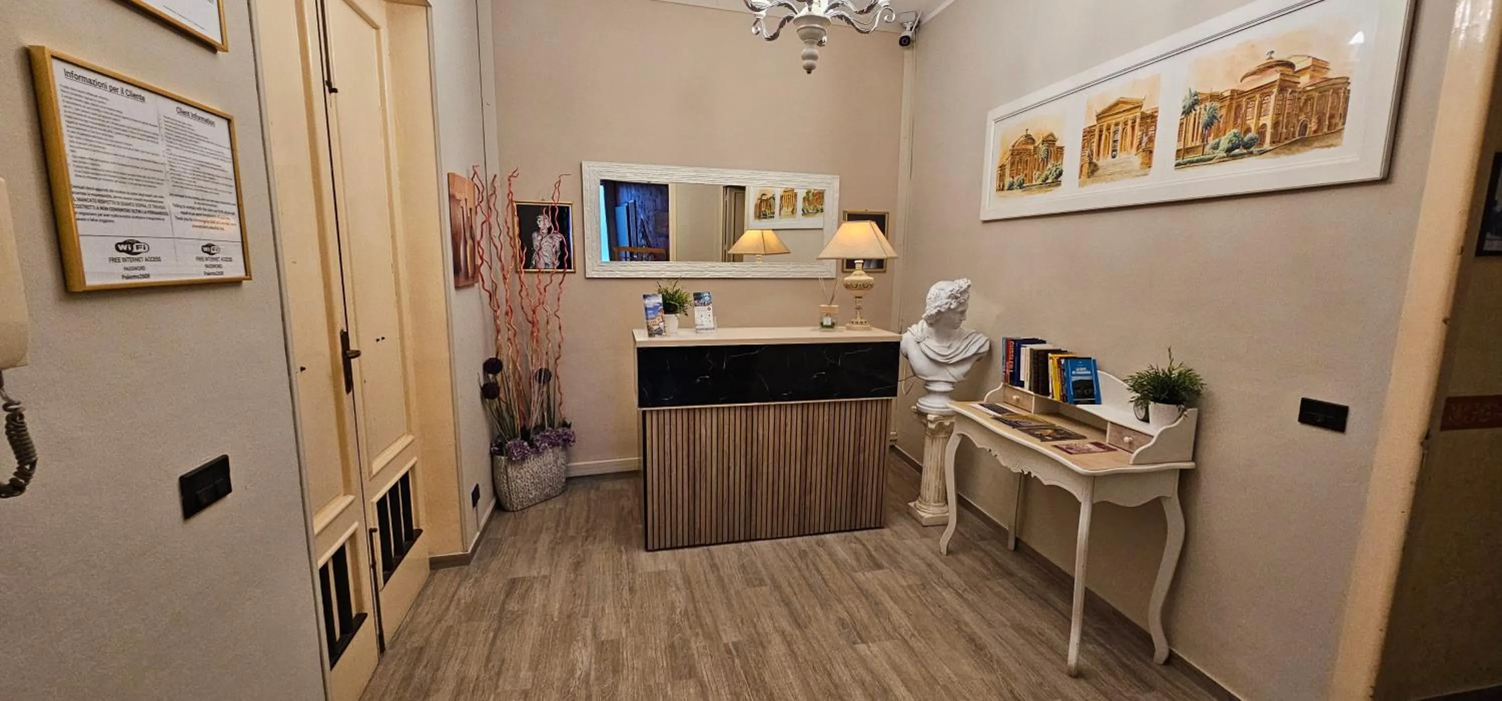 Lobby or reception in Hostel Josef