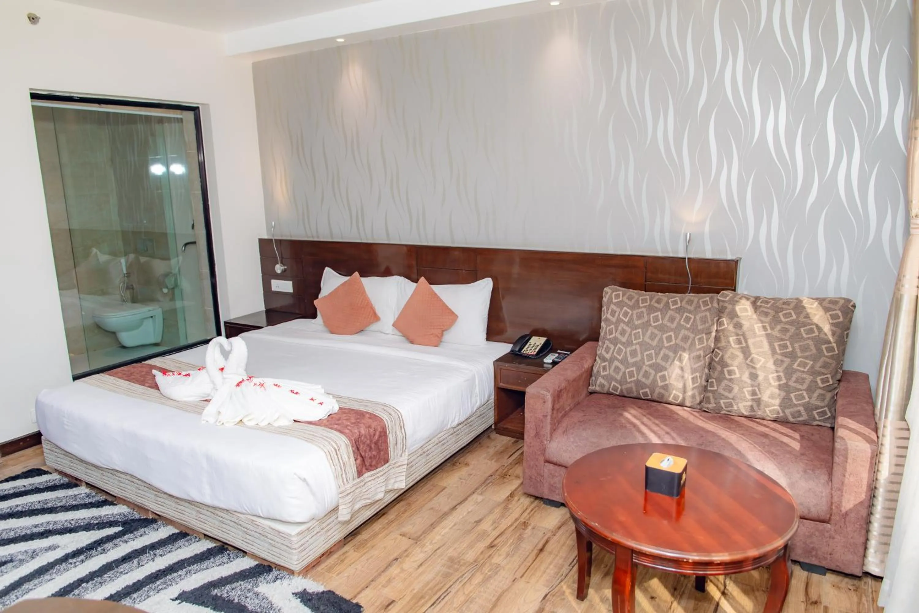 Living room, Bed in Bodhi Redsun - Gateway to Lumbini, Comfort in Bhairahawa