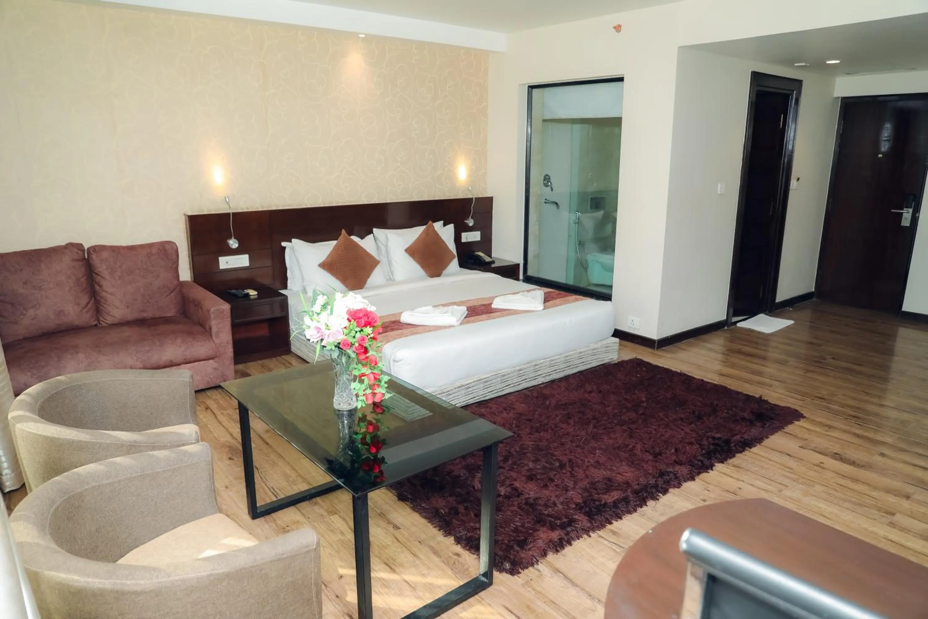 Living room, Bed in Bodhi Redsun - Gateway to Lumbini, Comfort in Bhairahawa