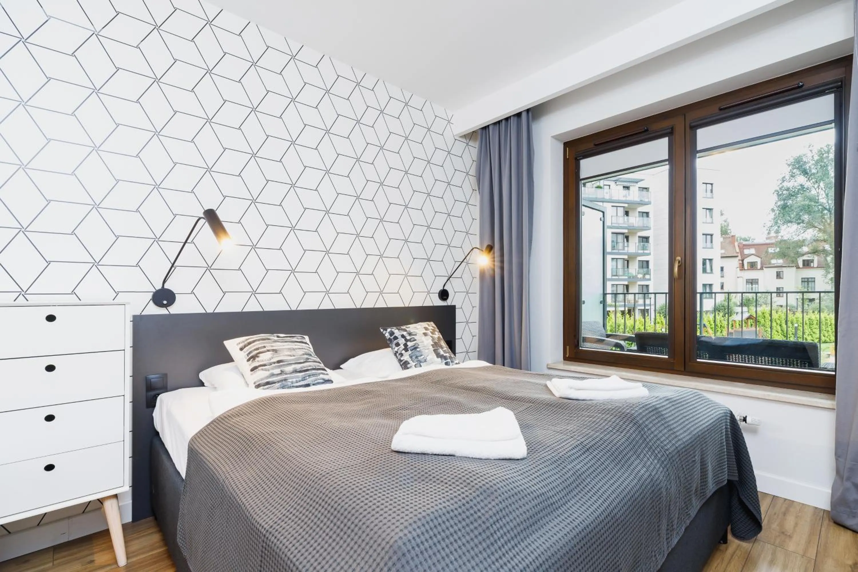 Bedroom, Bed in Apartament 3d Wilga by Noclegi Renters