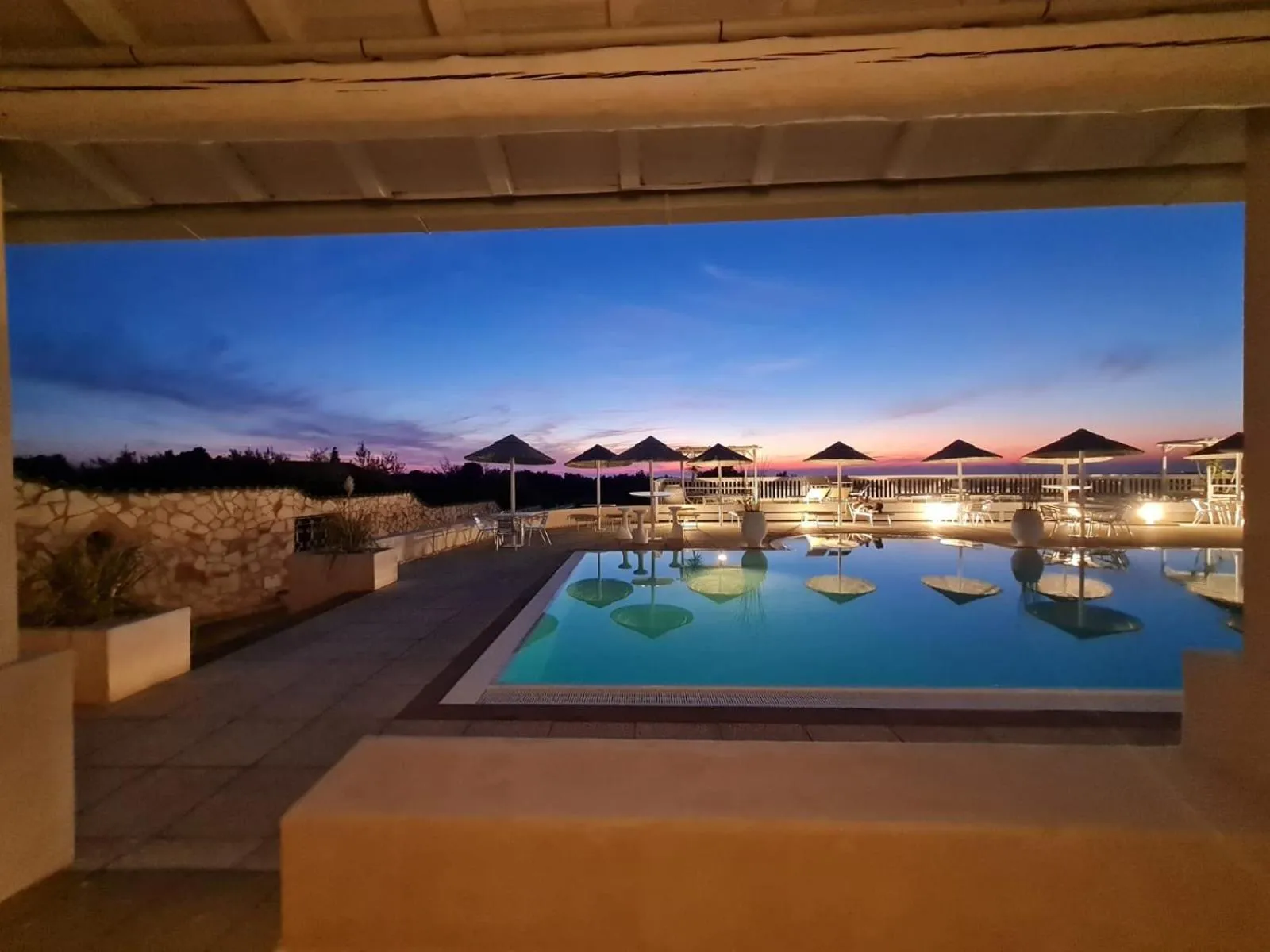Pool view in MORF suites
