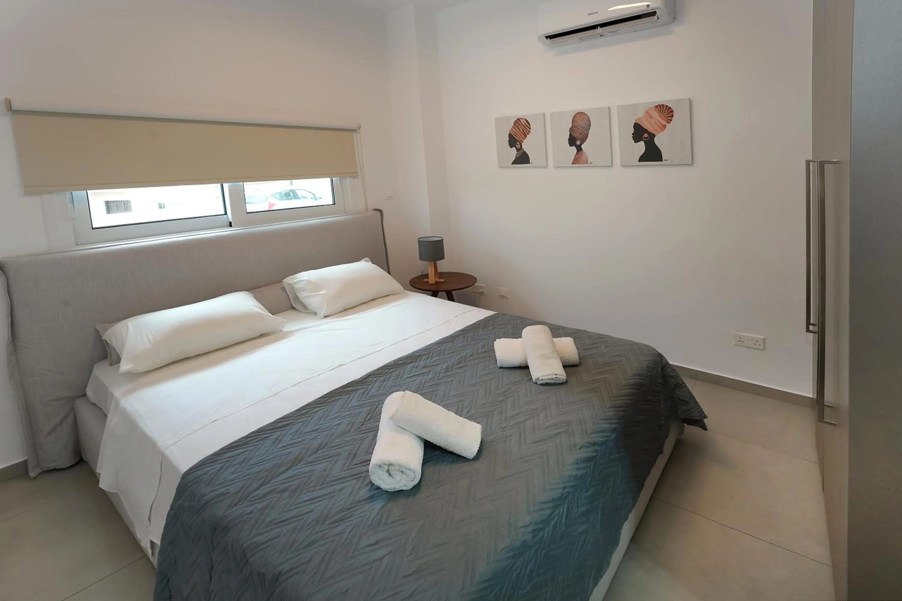 Bed in Sun and Moon Luxury Villas Ayia Napa