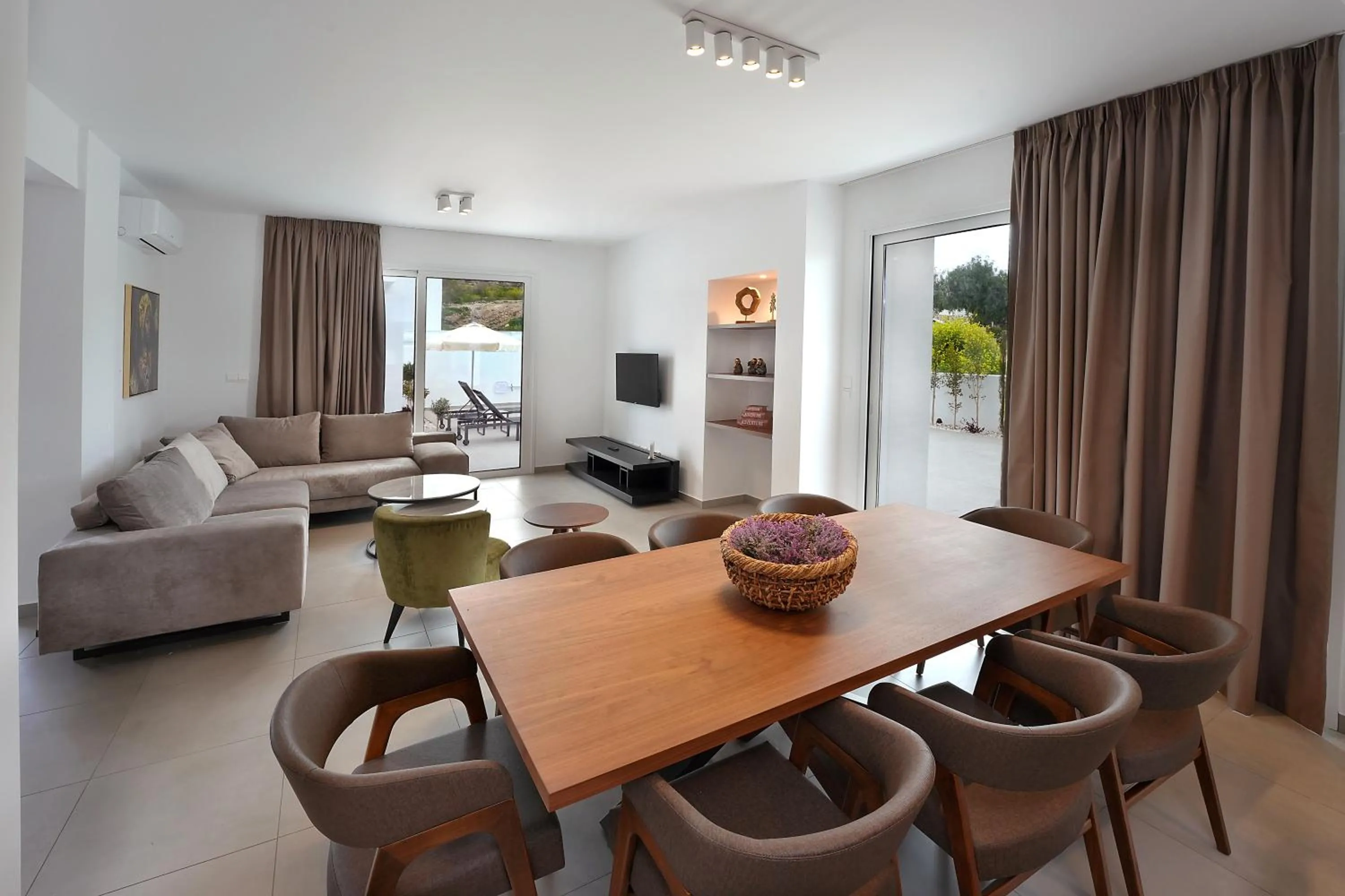 Living room in Sun and Moon Luxury Villas Ayia Napa