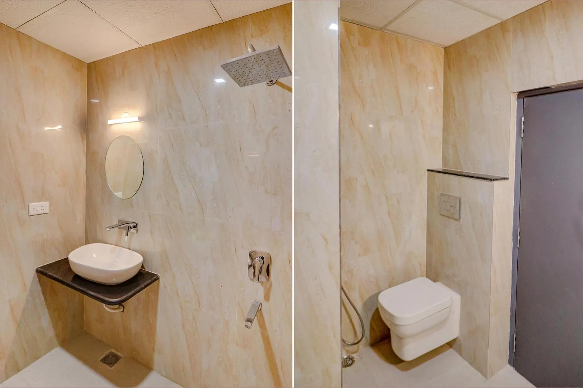 Bathroom in FabHotel Premium Kashi - Sarnath museum