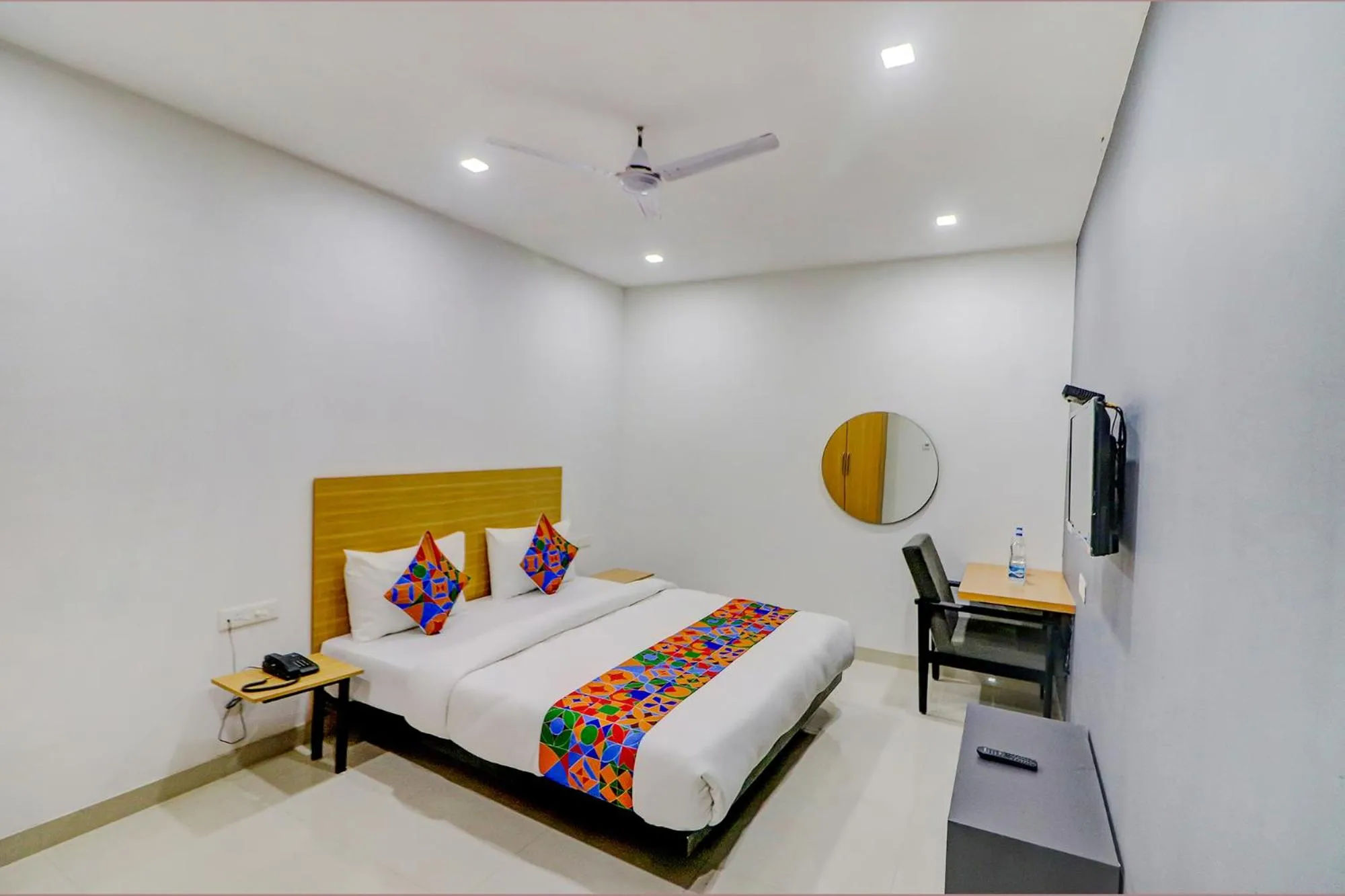 Bed in FabHotel Premium Kashi - Sarnath museum