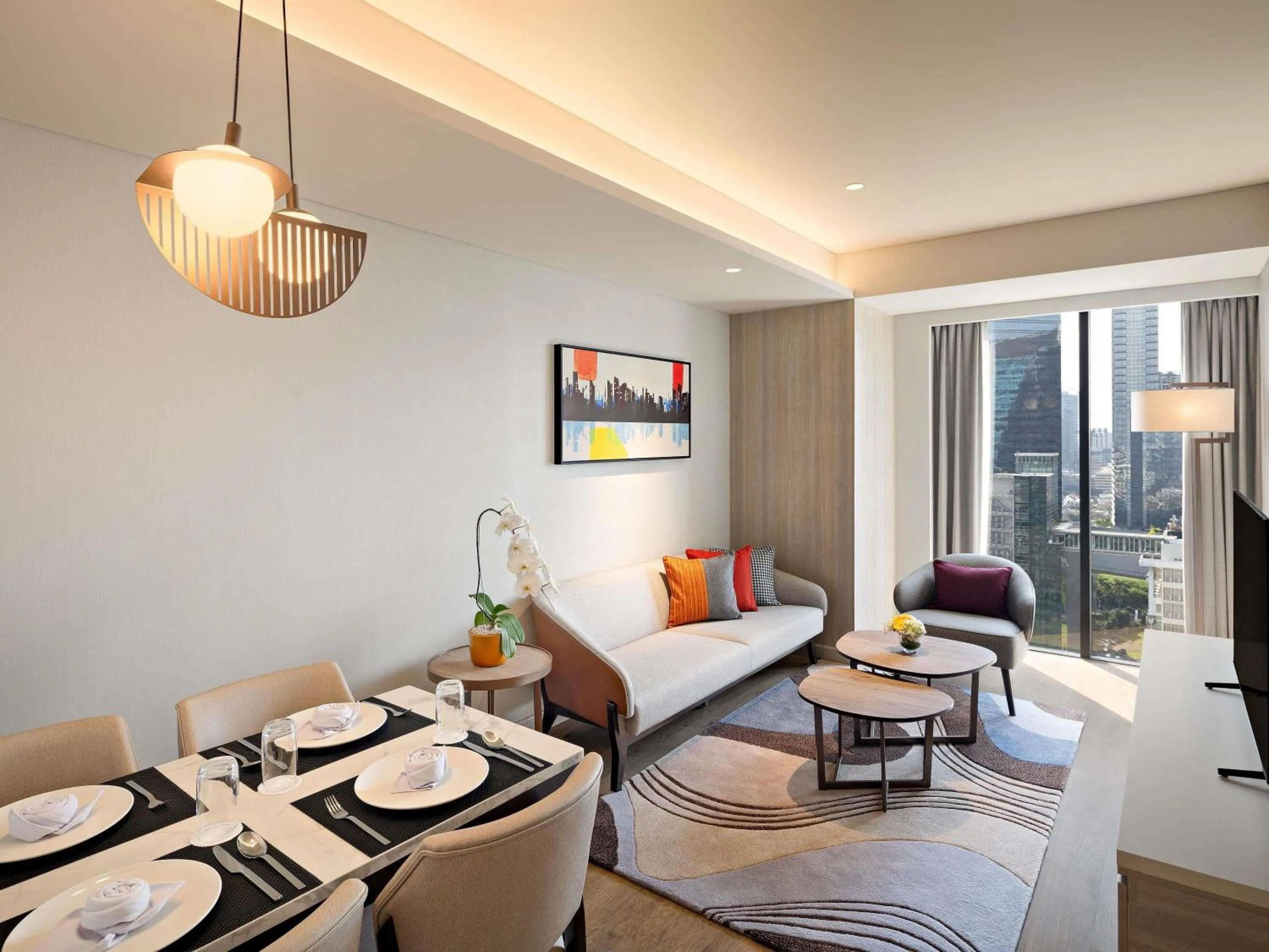 Bedroom in Swissôtel Living Jakarta Mega Kuningan