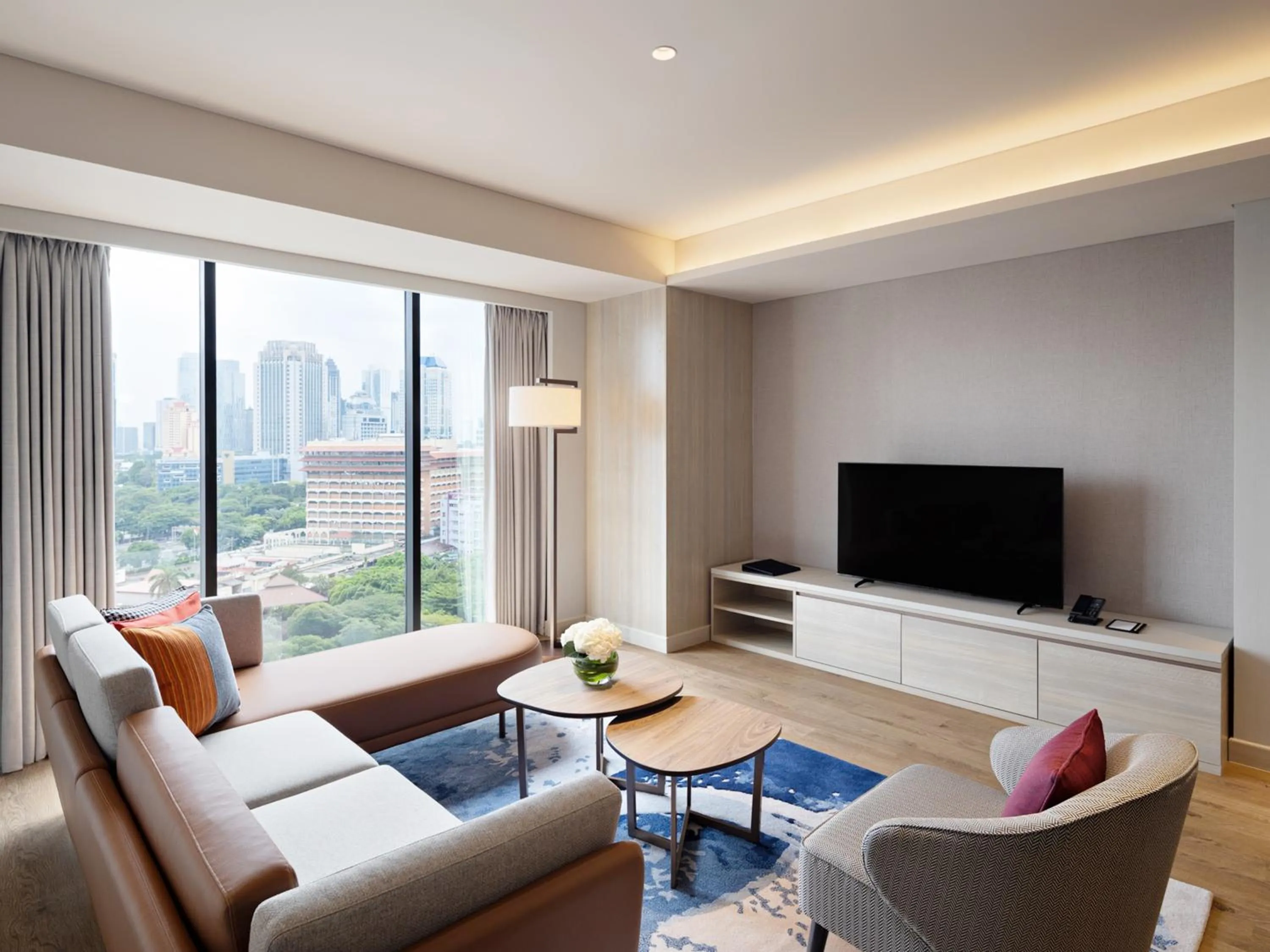 Living room in Swissôtel Living Jakarta Mega Kuningan