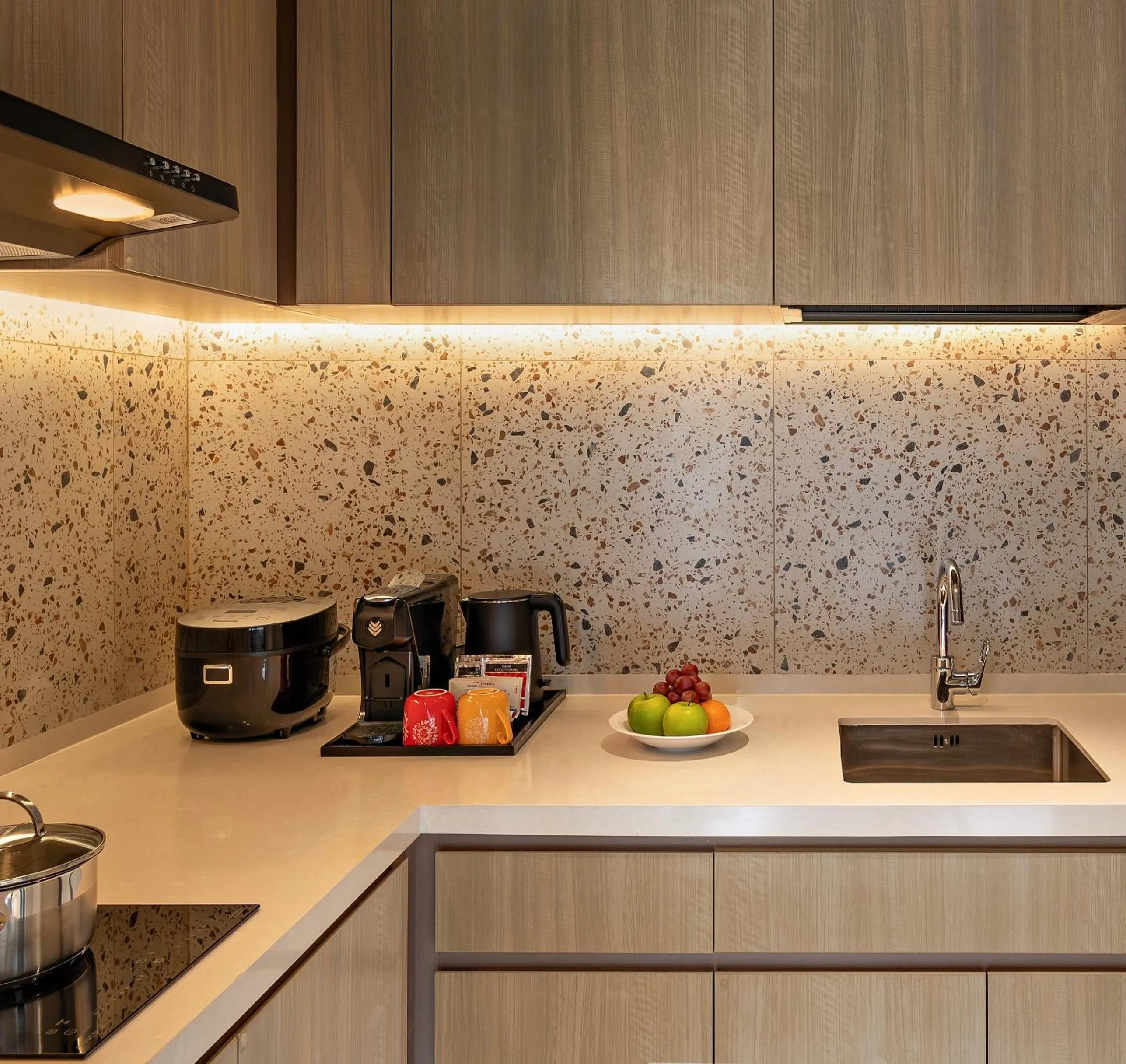 Kitchen or kitchenette in Swissôtel Living Jakarta Mega Kuningan