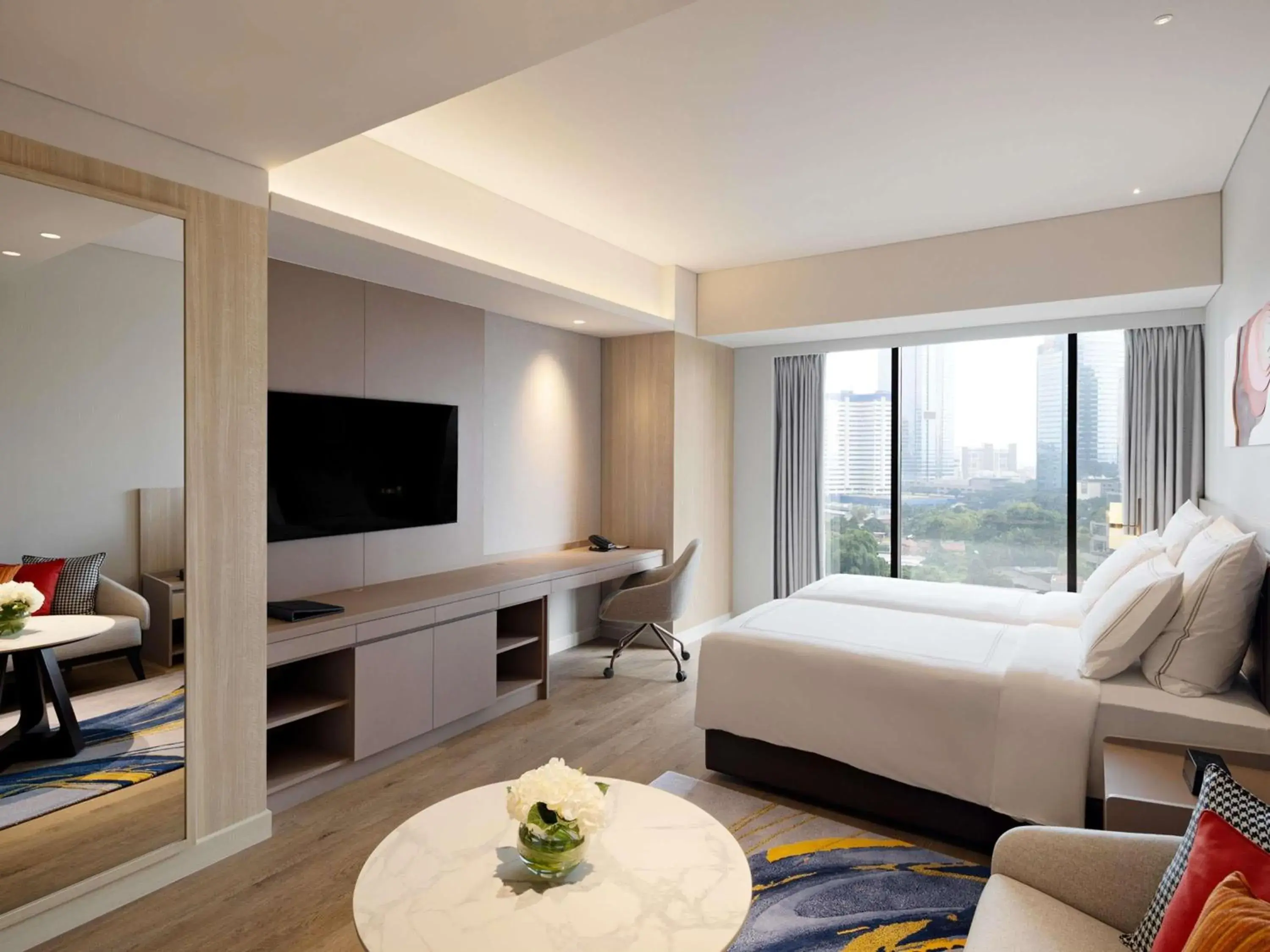 Bedroom, Bed in Swissôtel Living Jakarta Mega Kuningan Bedroom, Bed in Swissôtel Living Jakarta Mega Kuningan