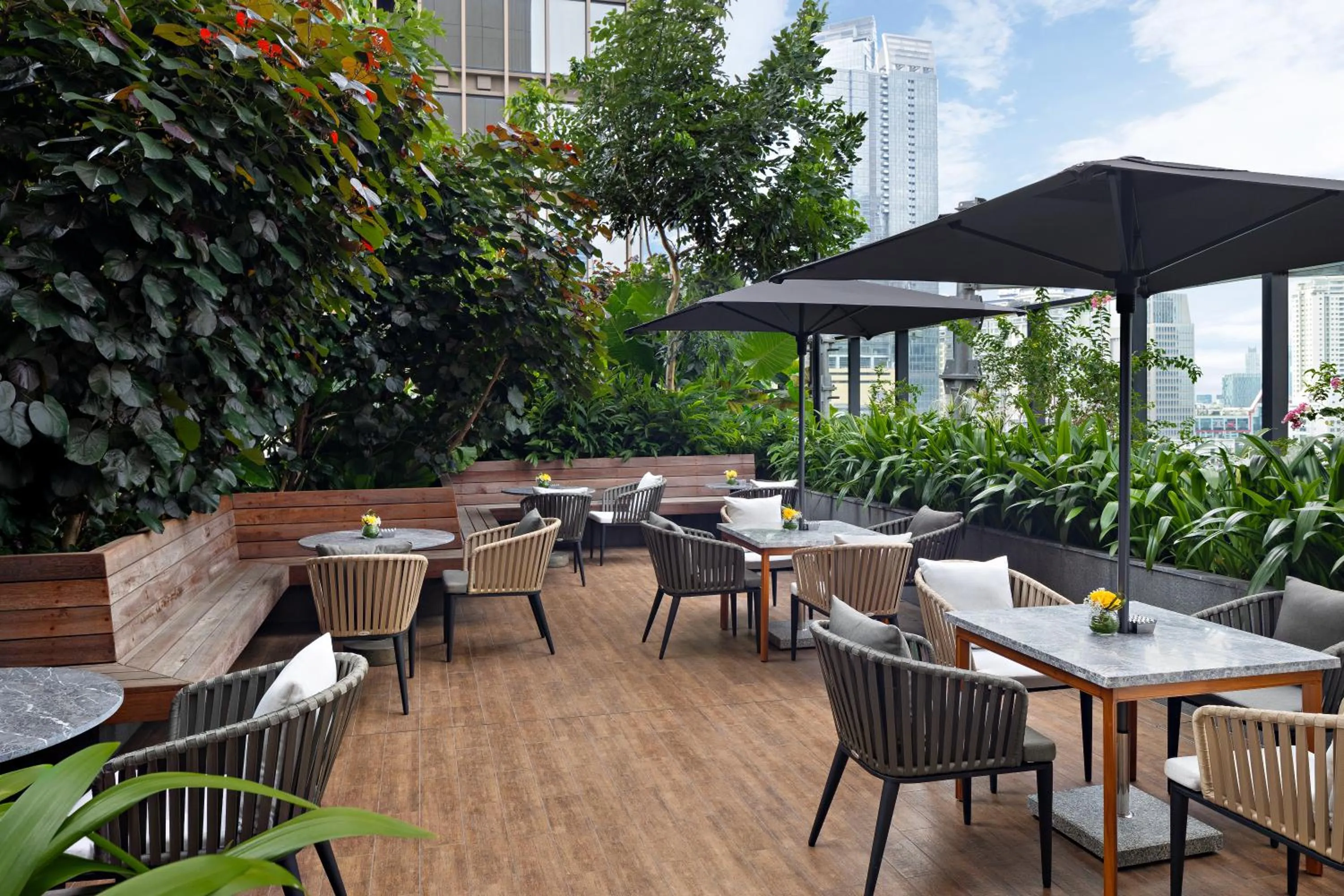 Seating area in Swissôtel Living Jakarta Mega Kuningan