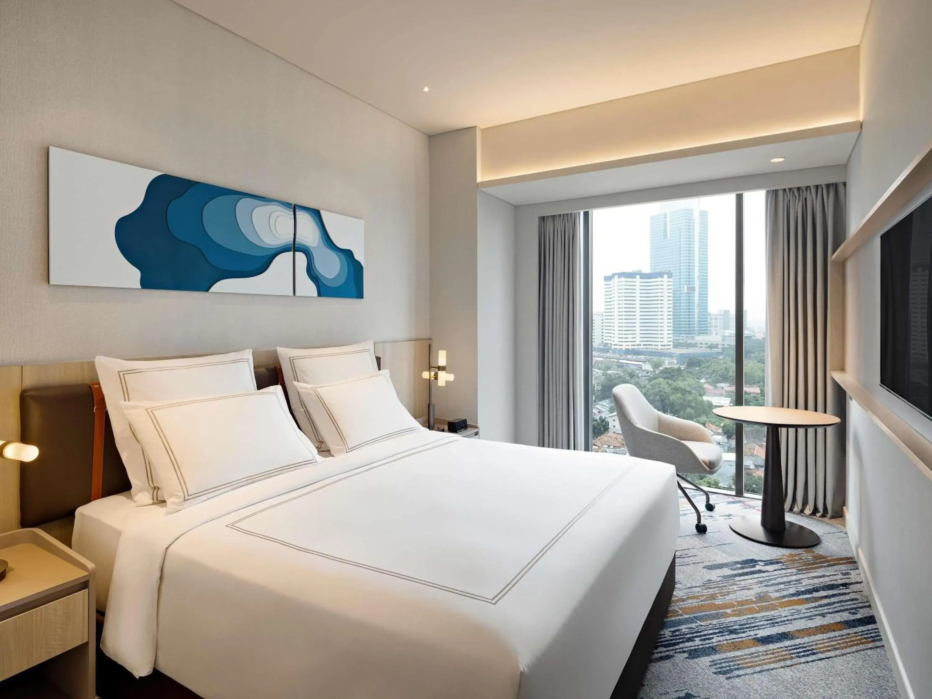 Bedroom, Bed in Swissôtel Living Jakarta Mega Kuningan Bedroom, Bed in Swissôtel Living Jakarta Mega Kuningan