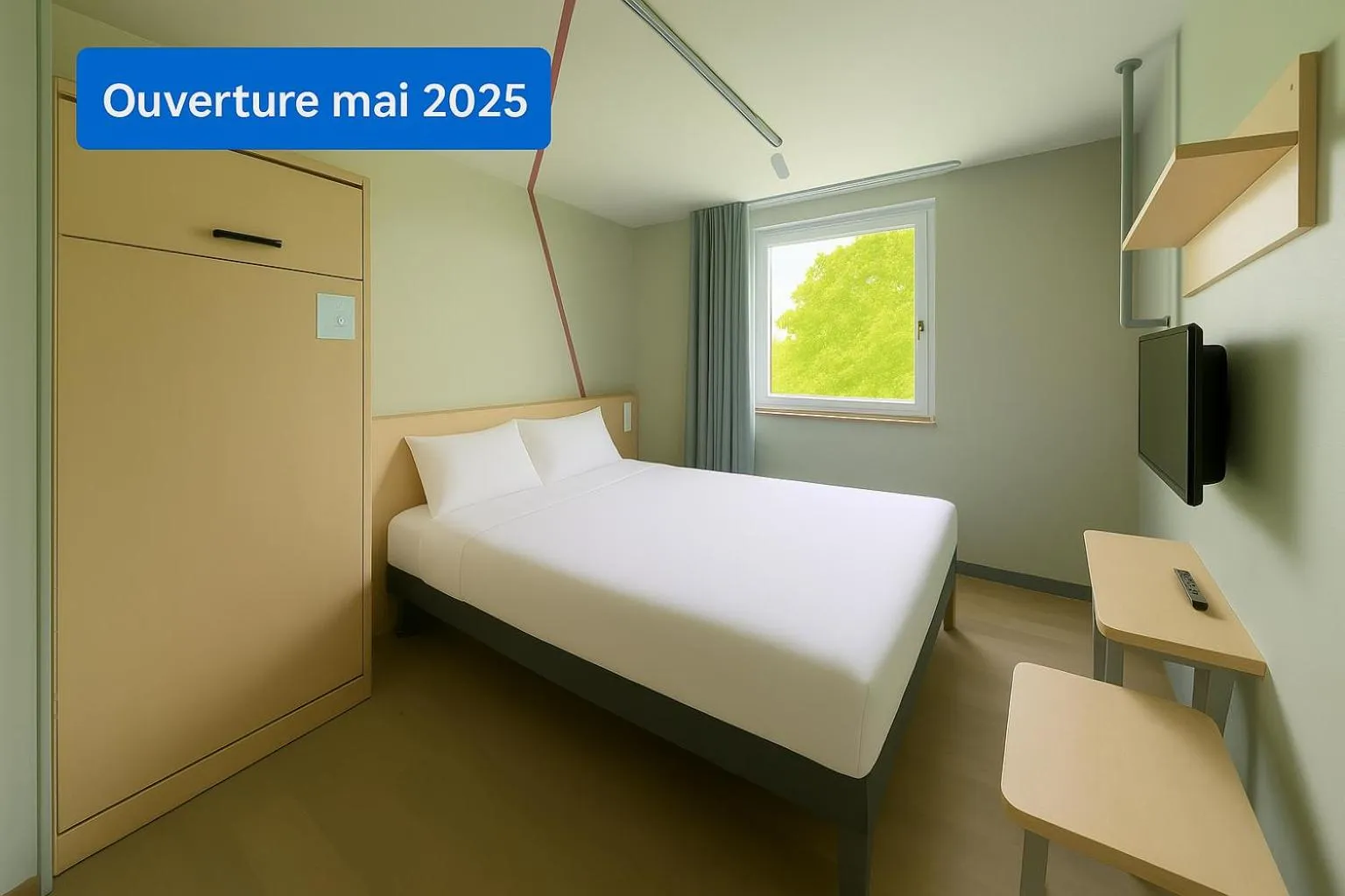 Photo of the whole room, Bed in ibis budget Auxerre Nord
