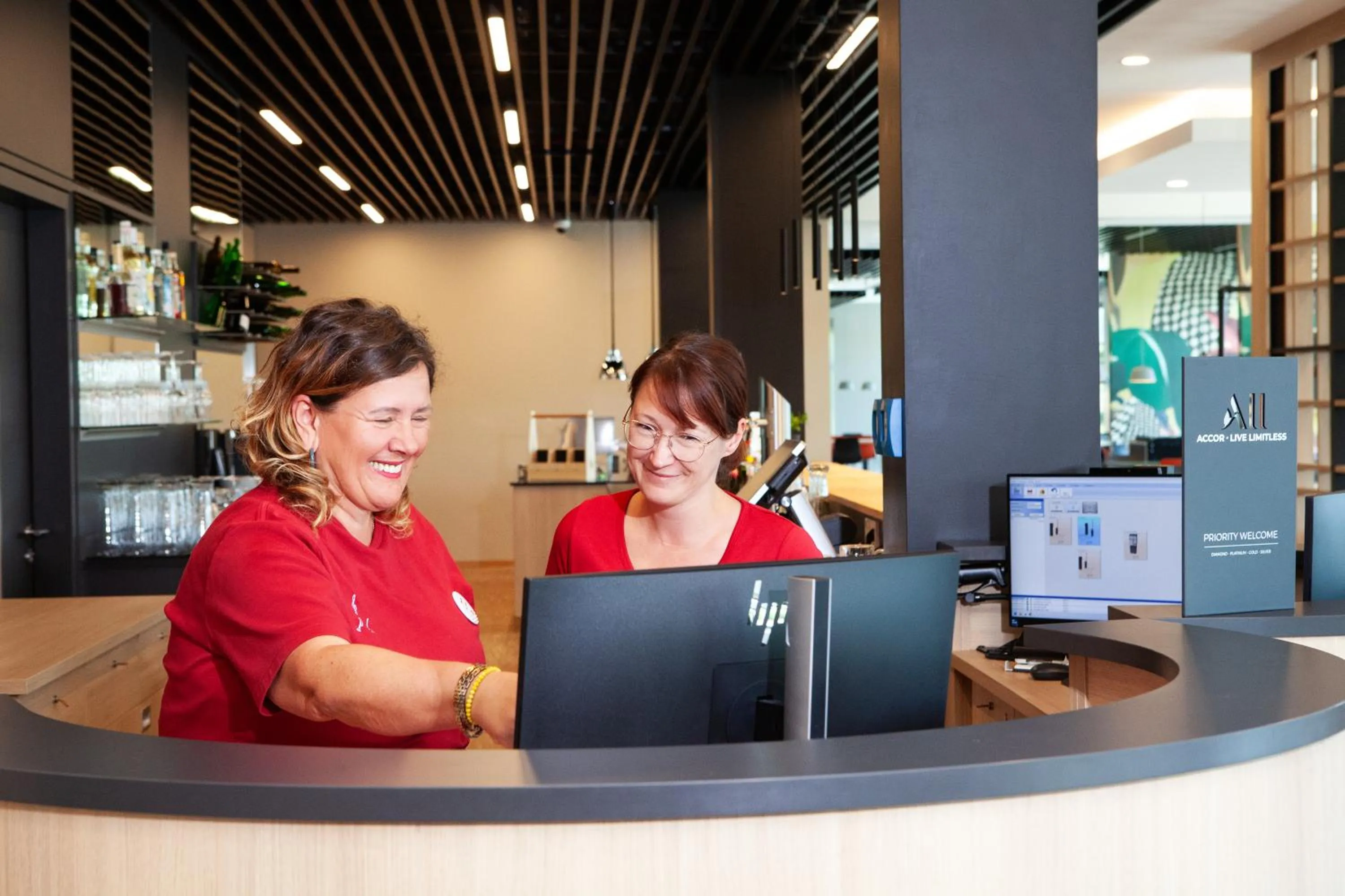 Lobby or reception in ibis Hotel Berlin Airport