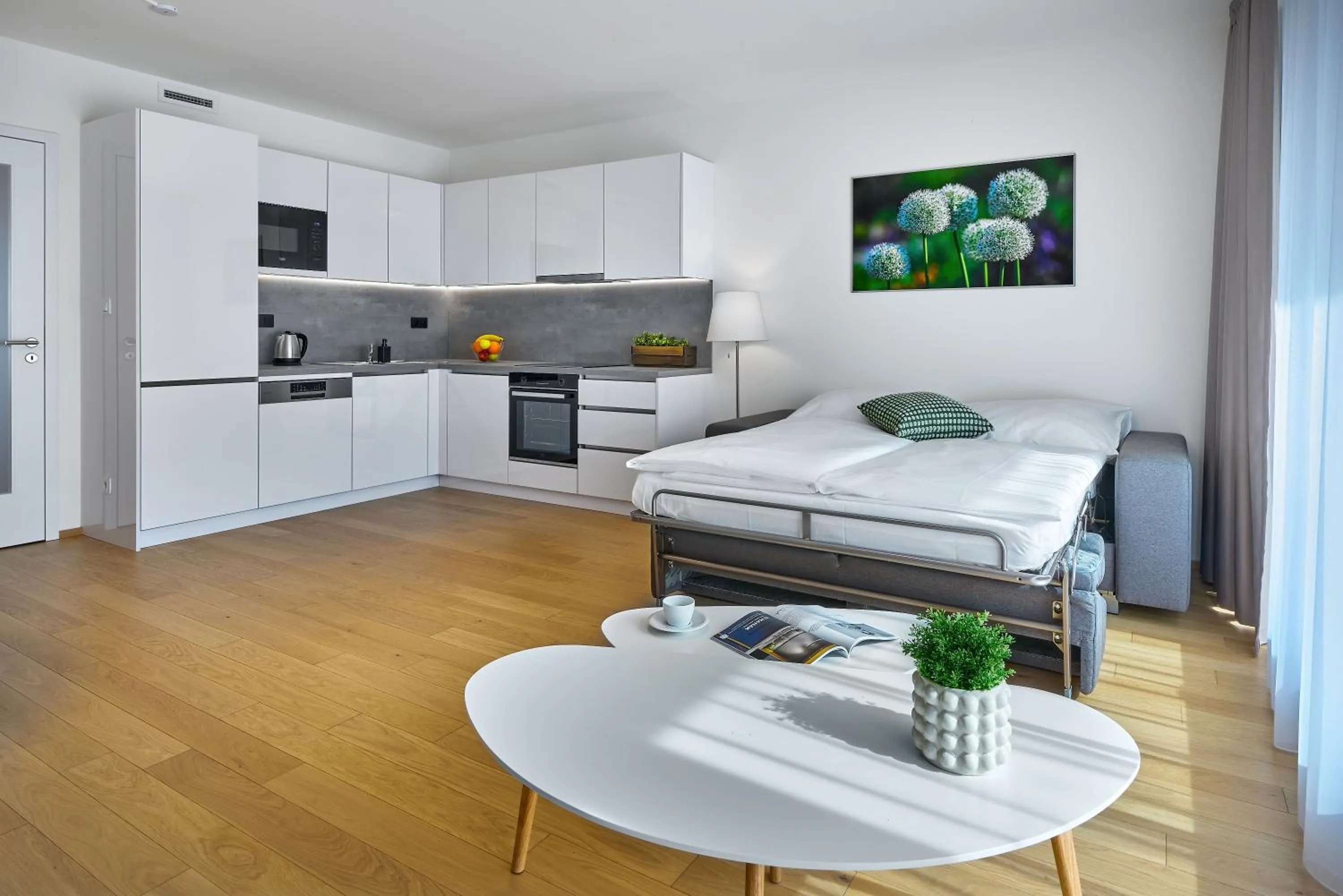 Bed in DownTown Suites Andel