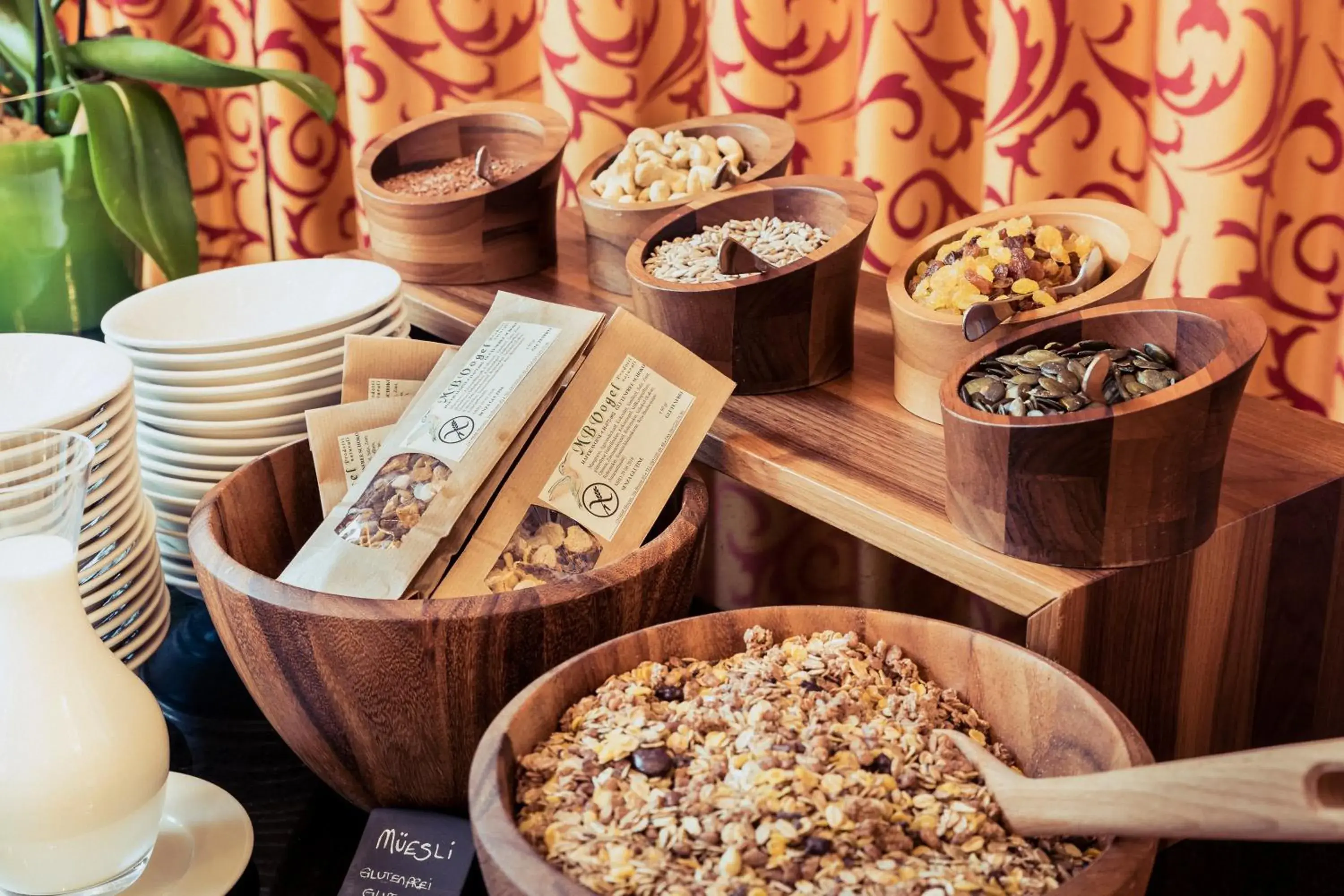 Buffet breakfast in Art Deco Hotel Montana Luzern Buffet breakfast in Art Deco Hotel Montana Luzern