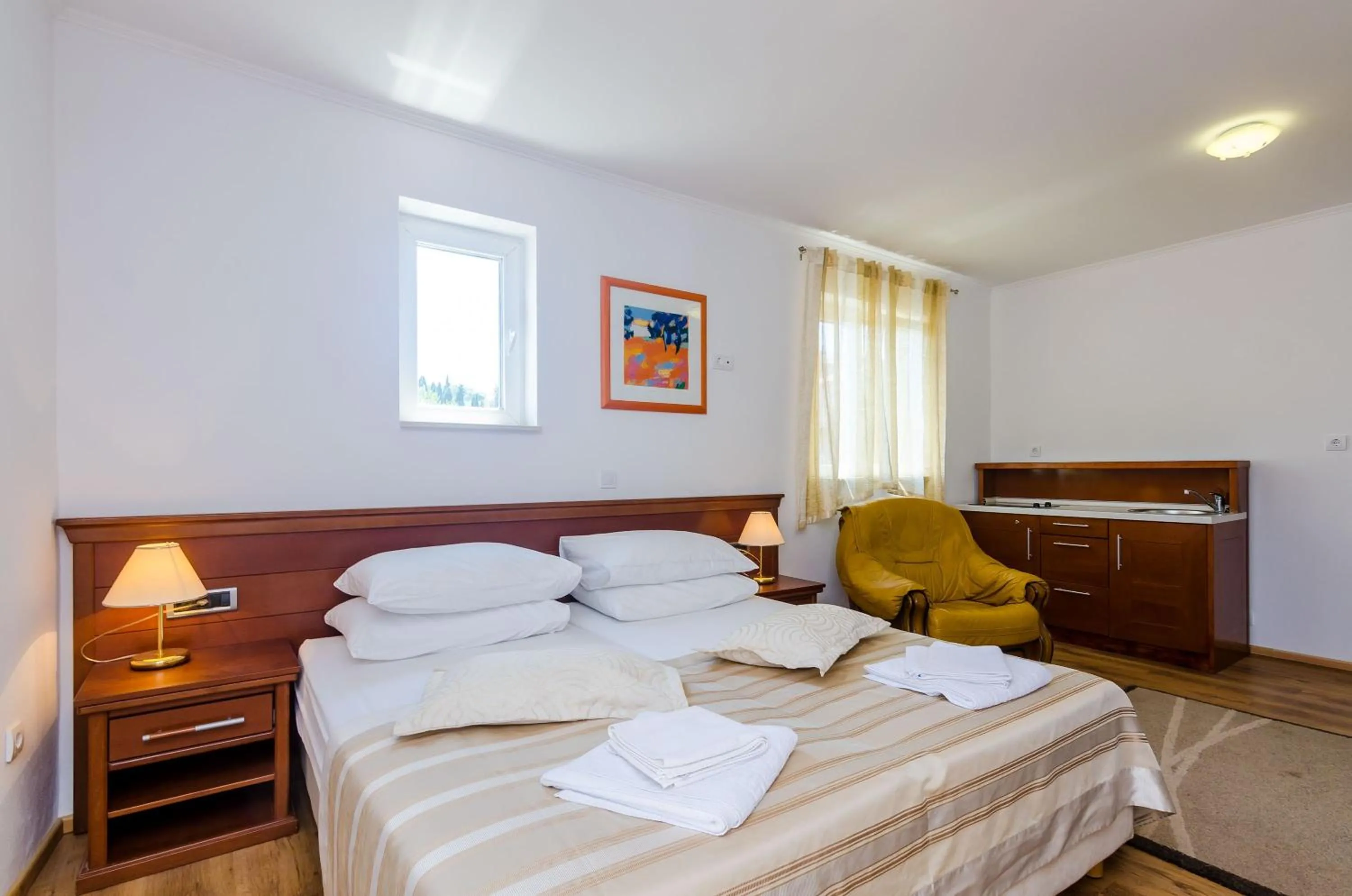 Bedroom, Bed in Apartments & Rooms V&M