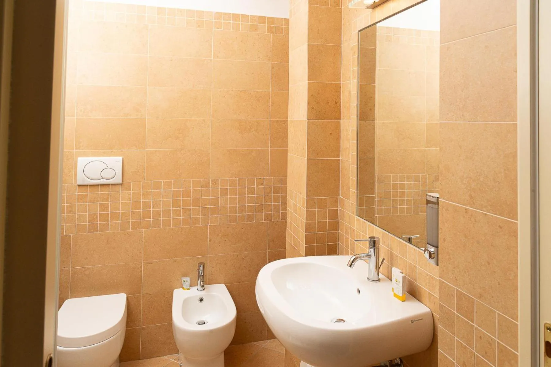 Bathroom in La Rocca Relais