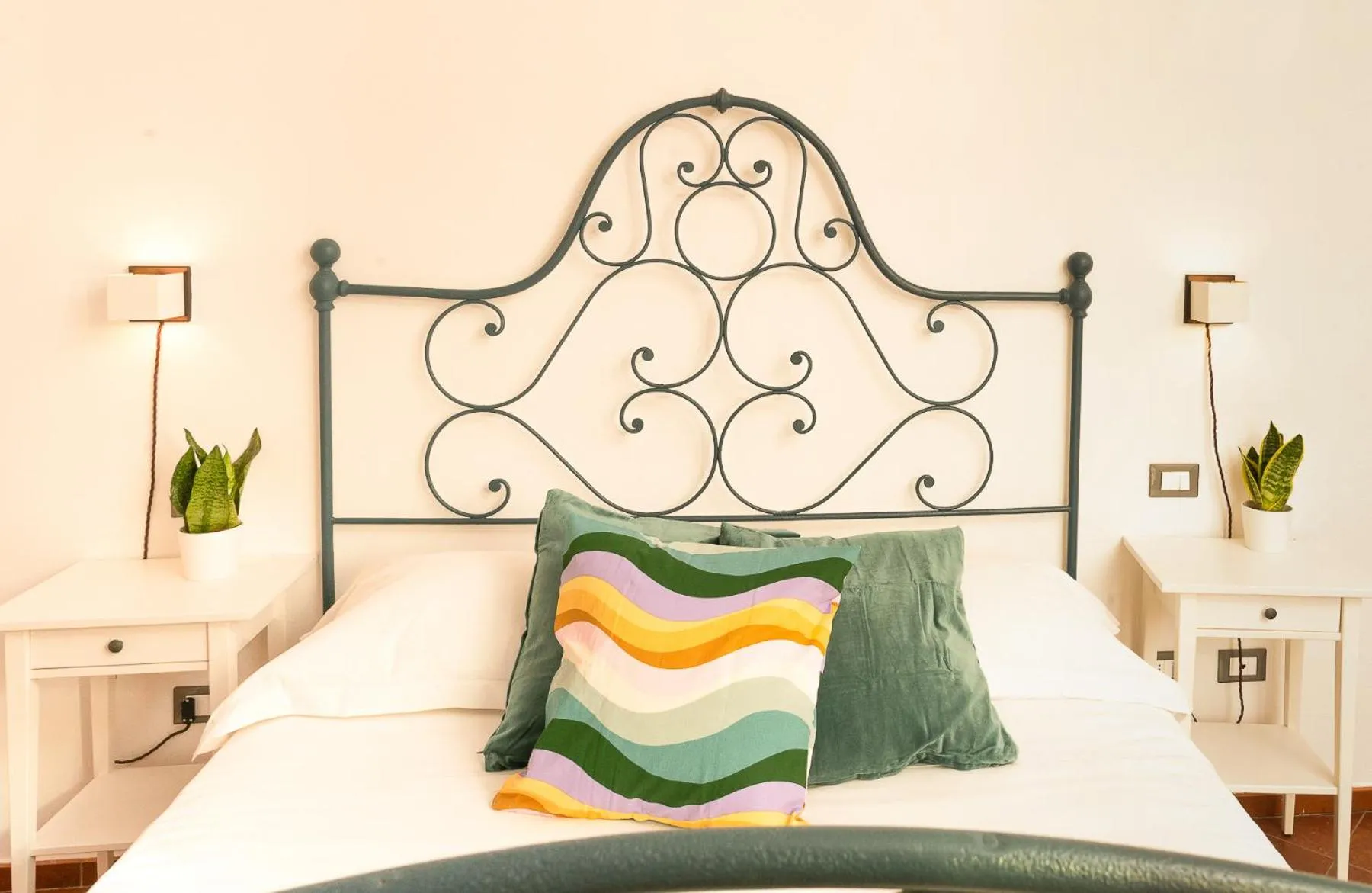 Bed in La Rocca Relais