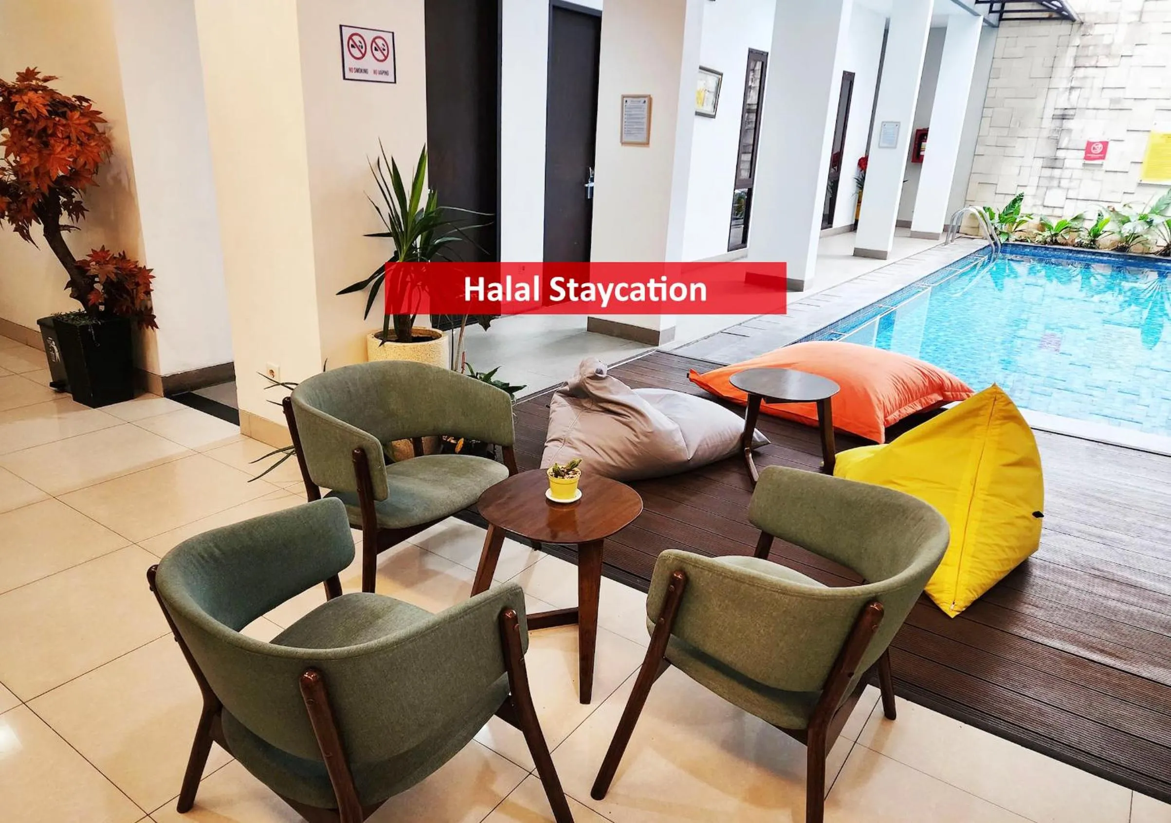Seating area in Pondok Labu Residence