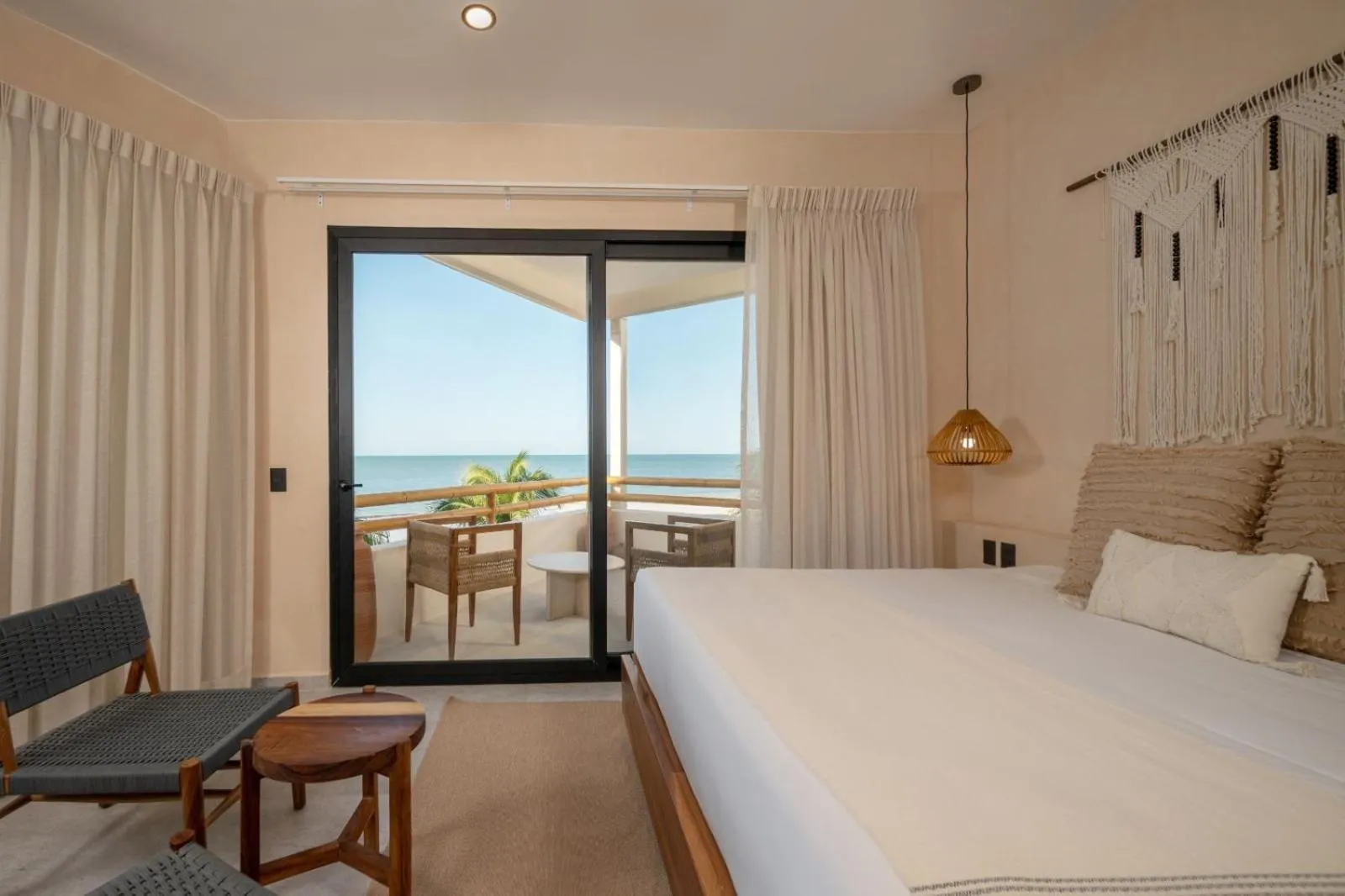 Balcony/Terrace, Bed in Ana y Jose Holbox Hotel & Beach Club