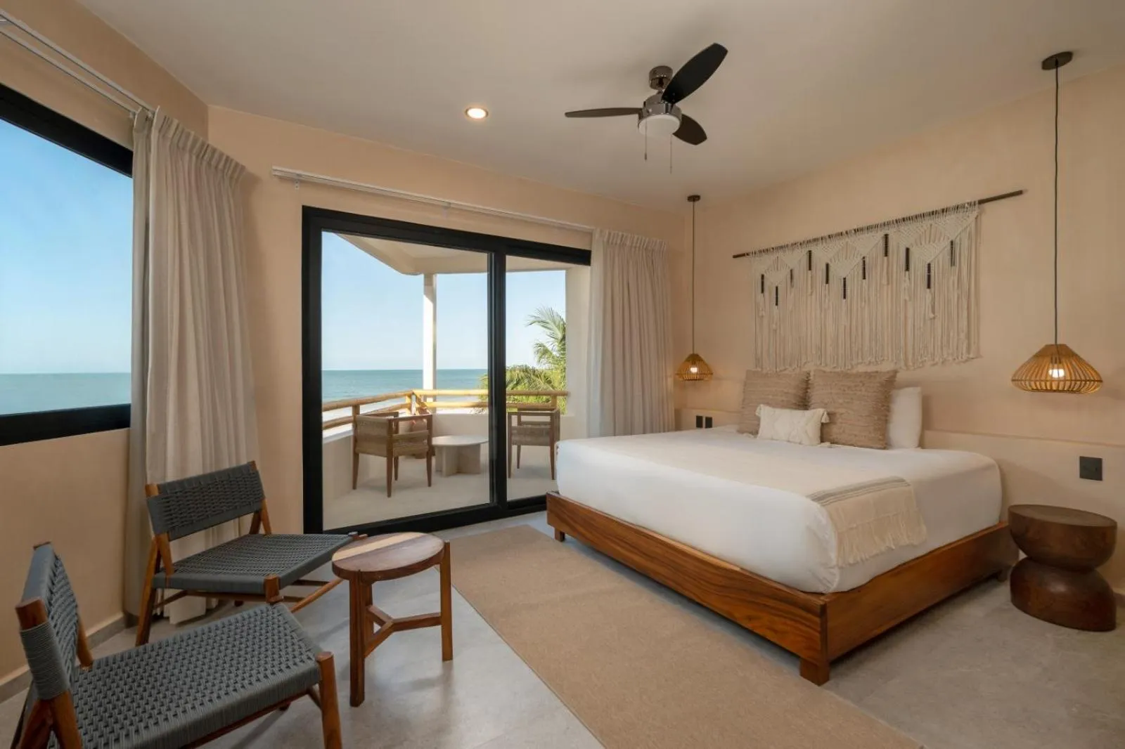 View (from property/room), Bed in Ana y Jose Holbox Hotel & Beach Club