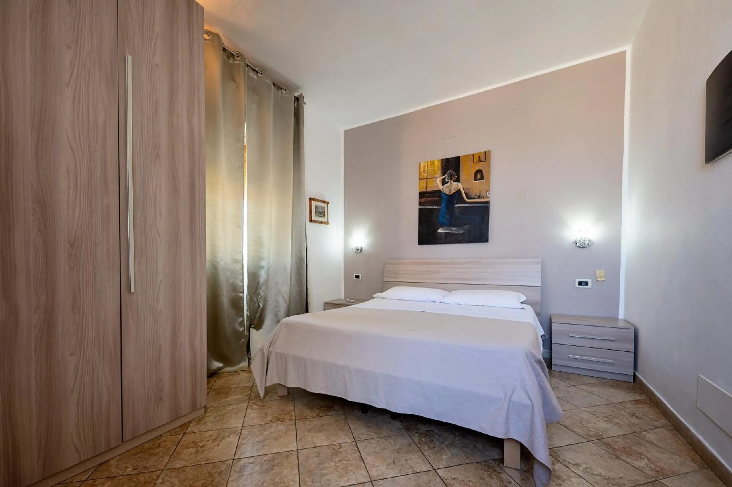 Bed in Hotel Belvedere Lampedusa