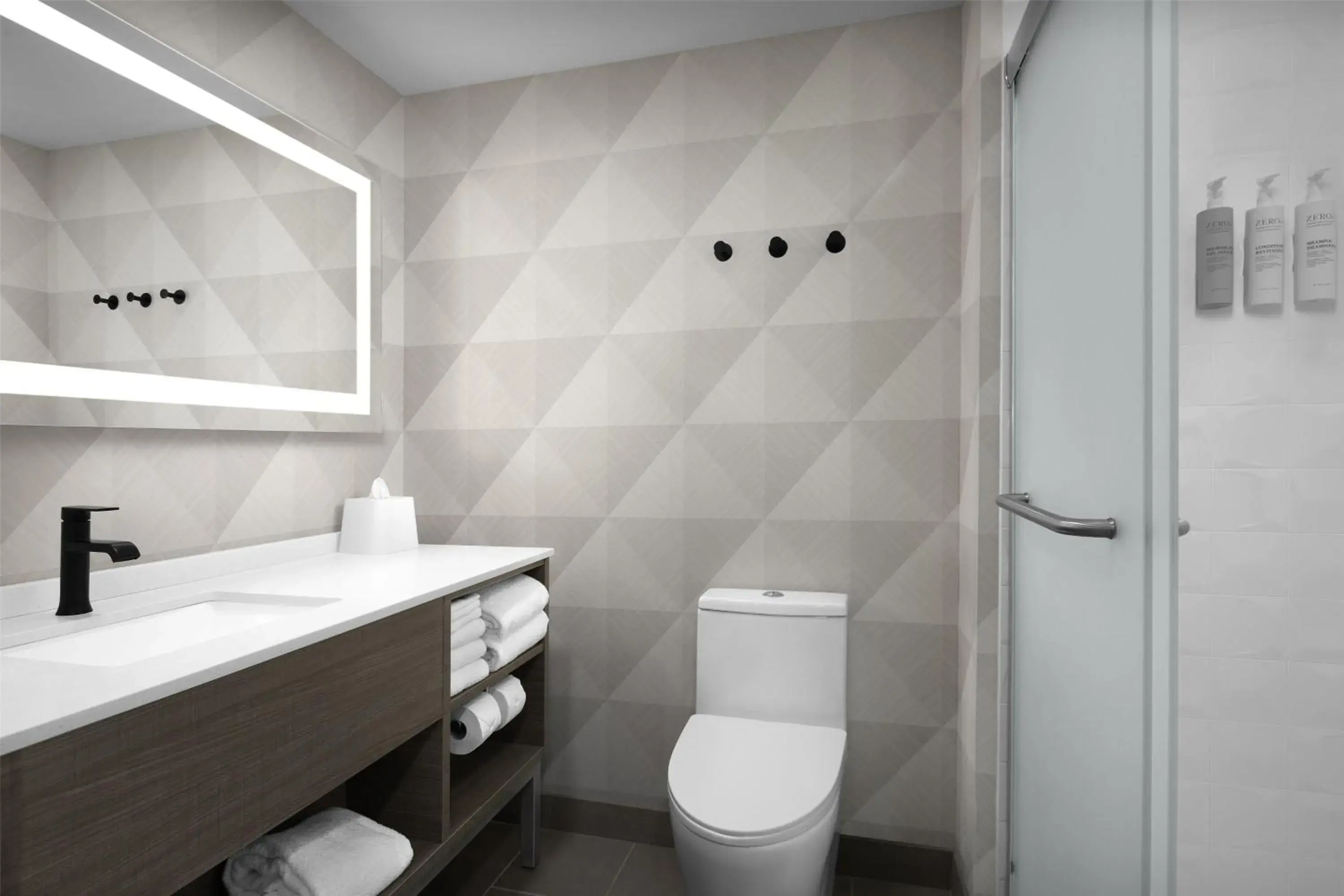 Bathroom in Home2 Suites By Hilton Sevierville Bathroom in Home2 Suites By Hilton Sevierville