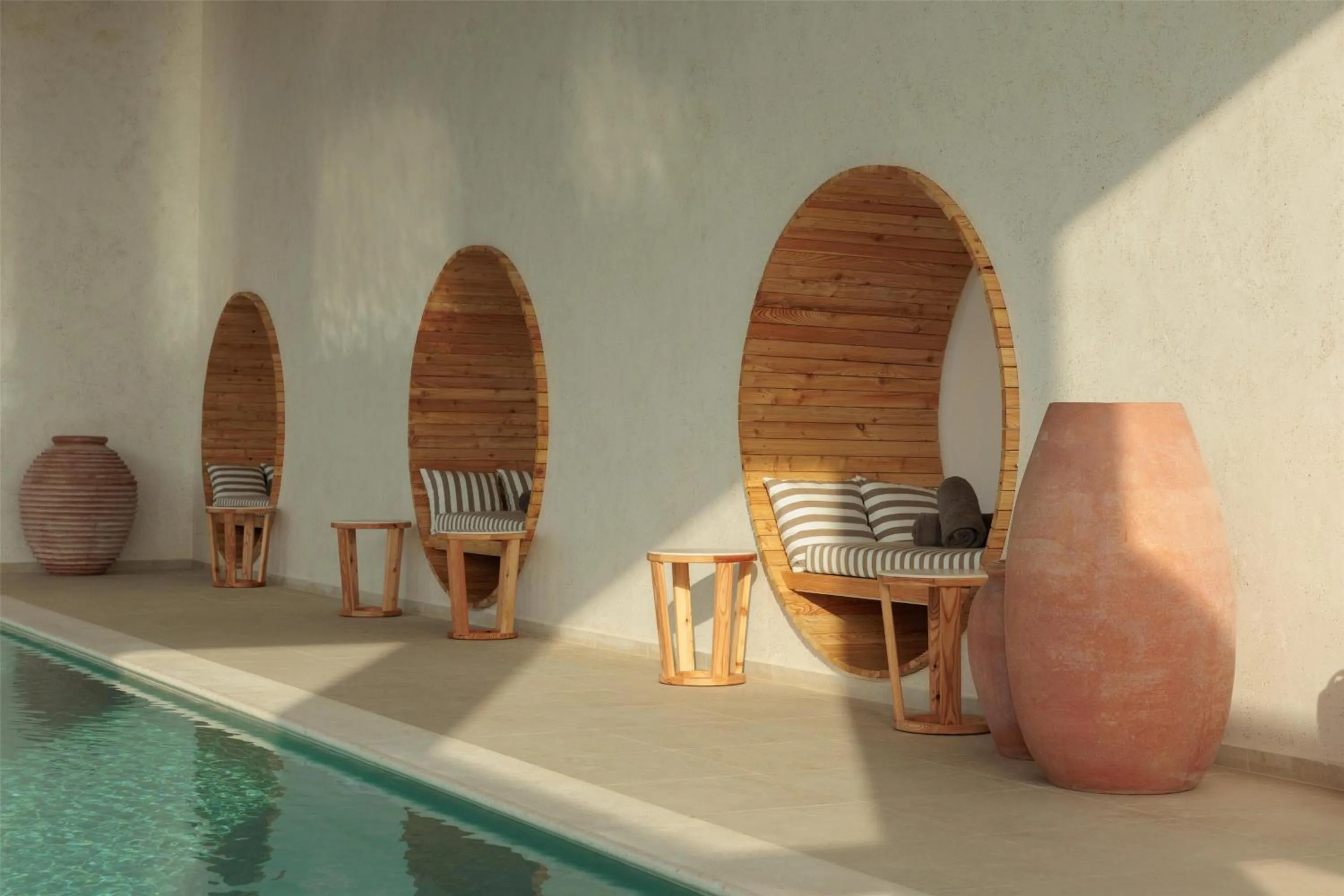 Pool view in Hotel Preko Ugljan Island, Curio Collection By Hilton