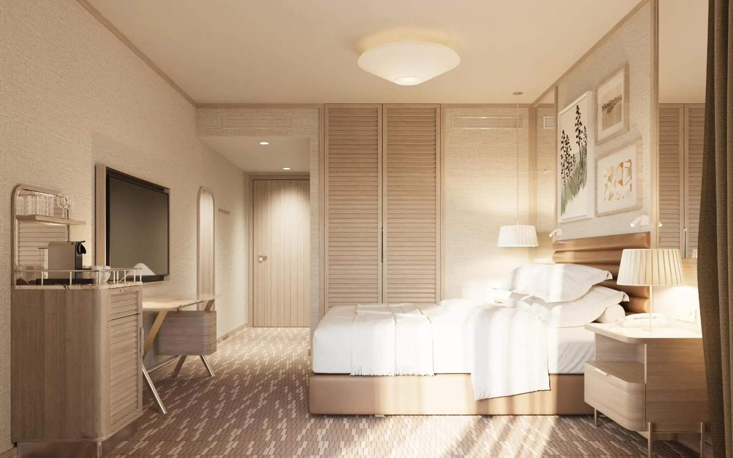 Bed in Hotel Preko Ugljan Island, Curio Collection By Hilton Bed in Hotel Preko Ugljan Island, Curio Collection By Hilton