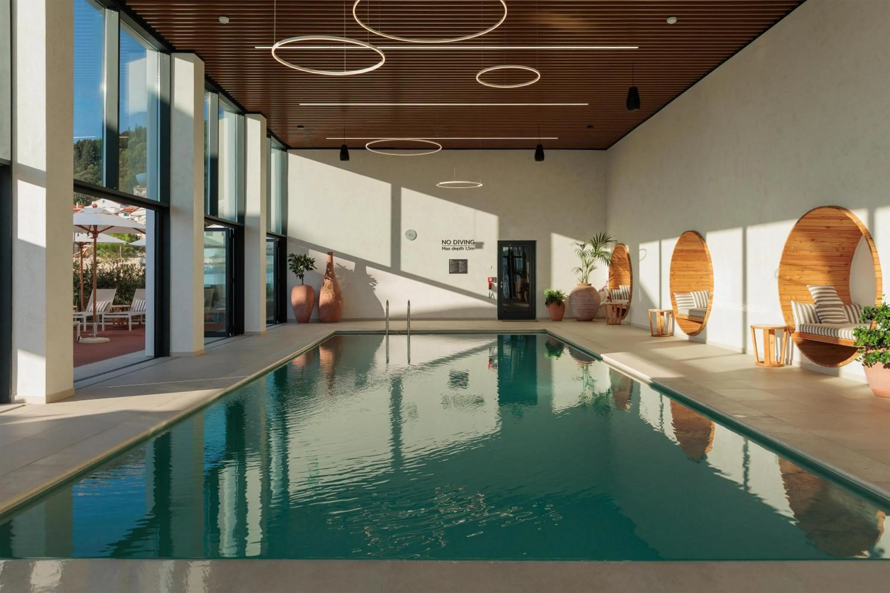 Pool view in Hotel Preko Ugljan Island, Curio Collection By Hilton