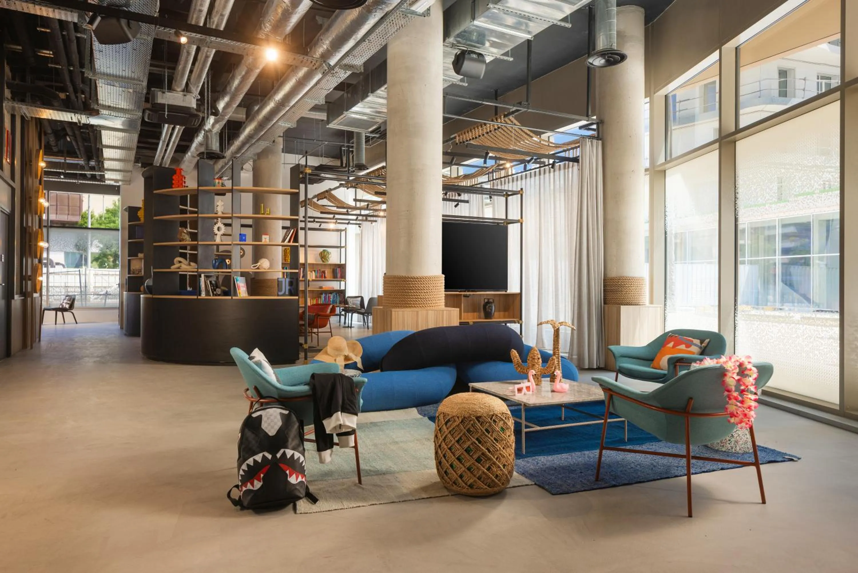 Lobby or reception in Moxy Nice