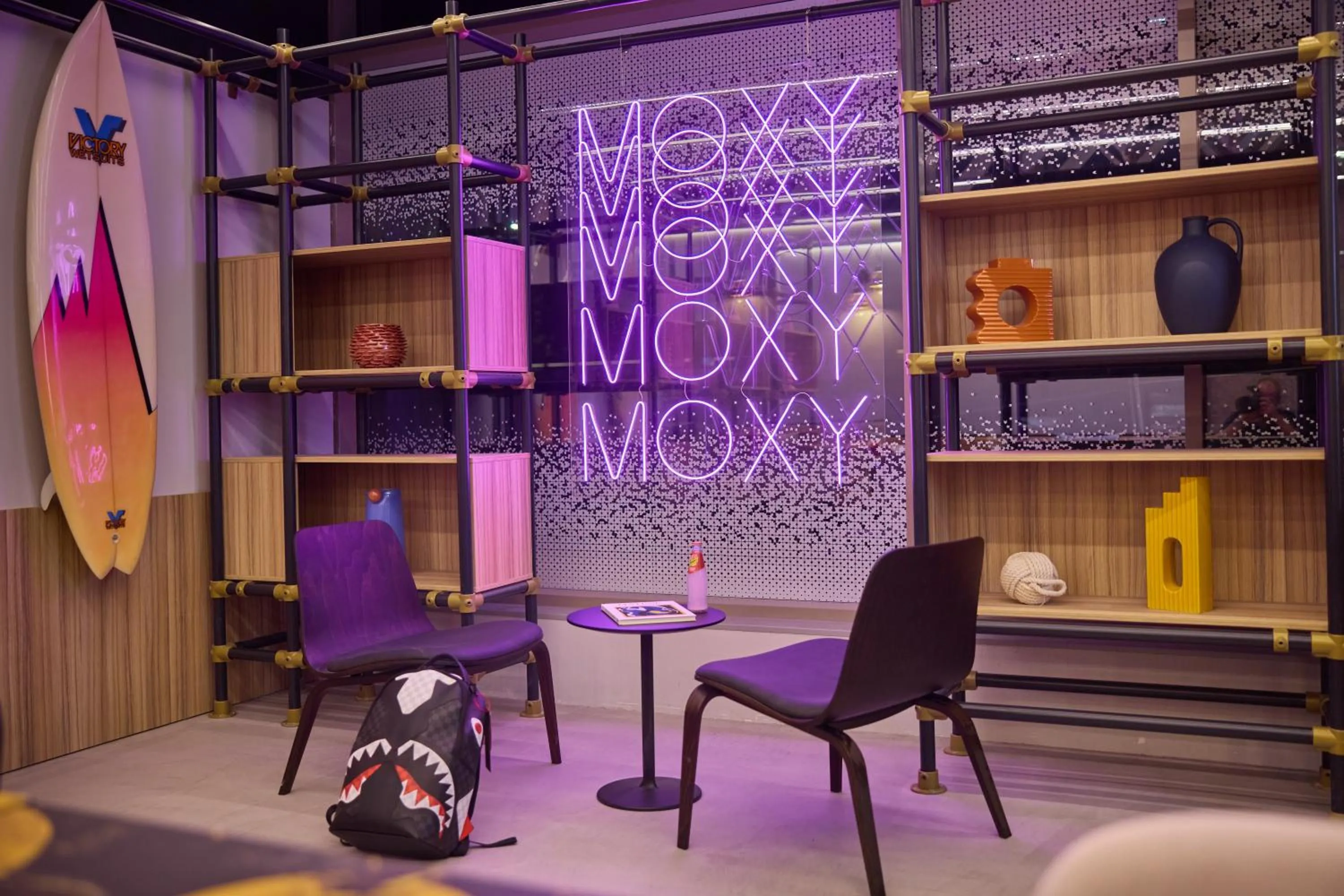 Lobby or reception in Moxy Nice