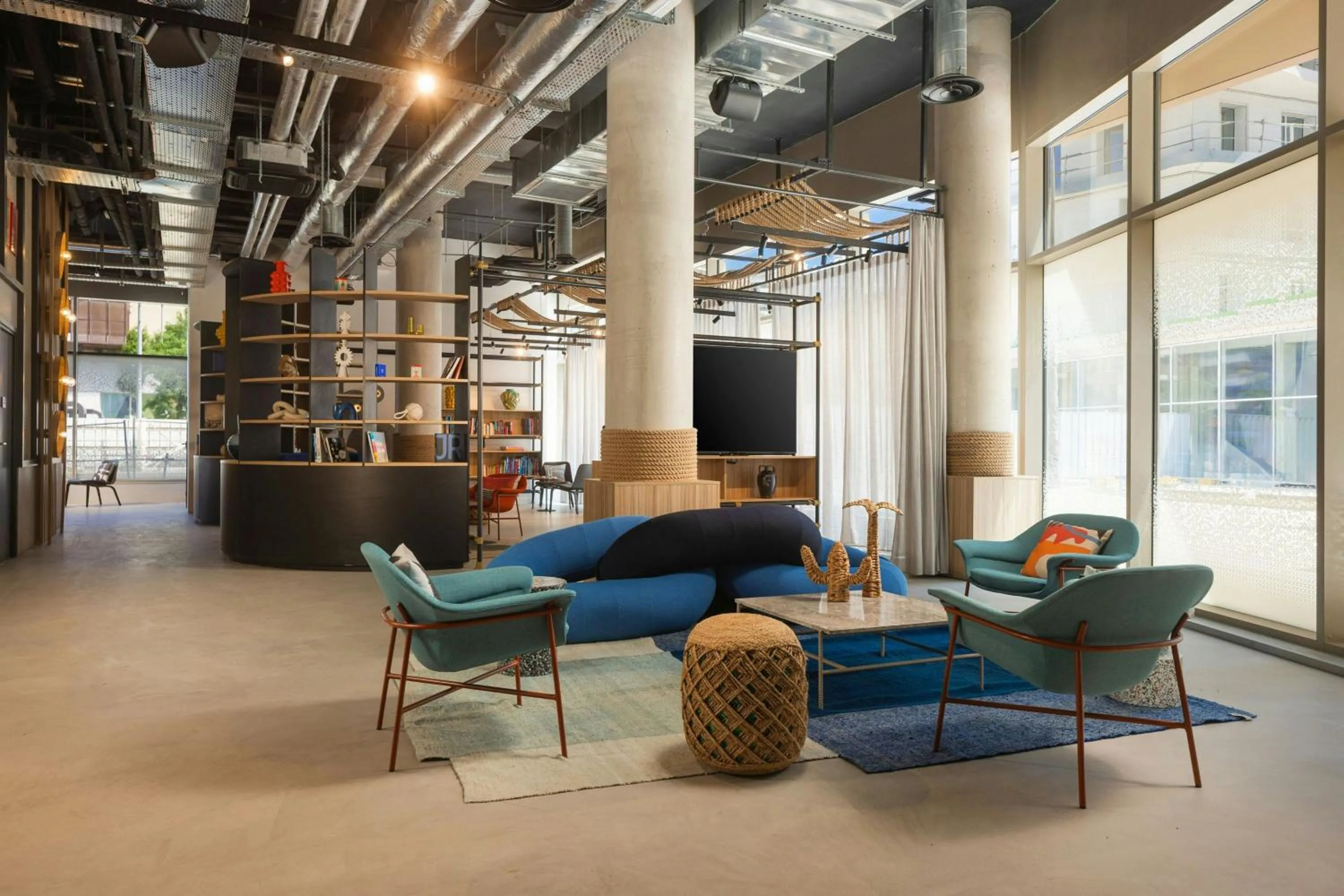 Lobby or reception in Moxy Nice