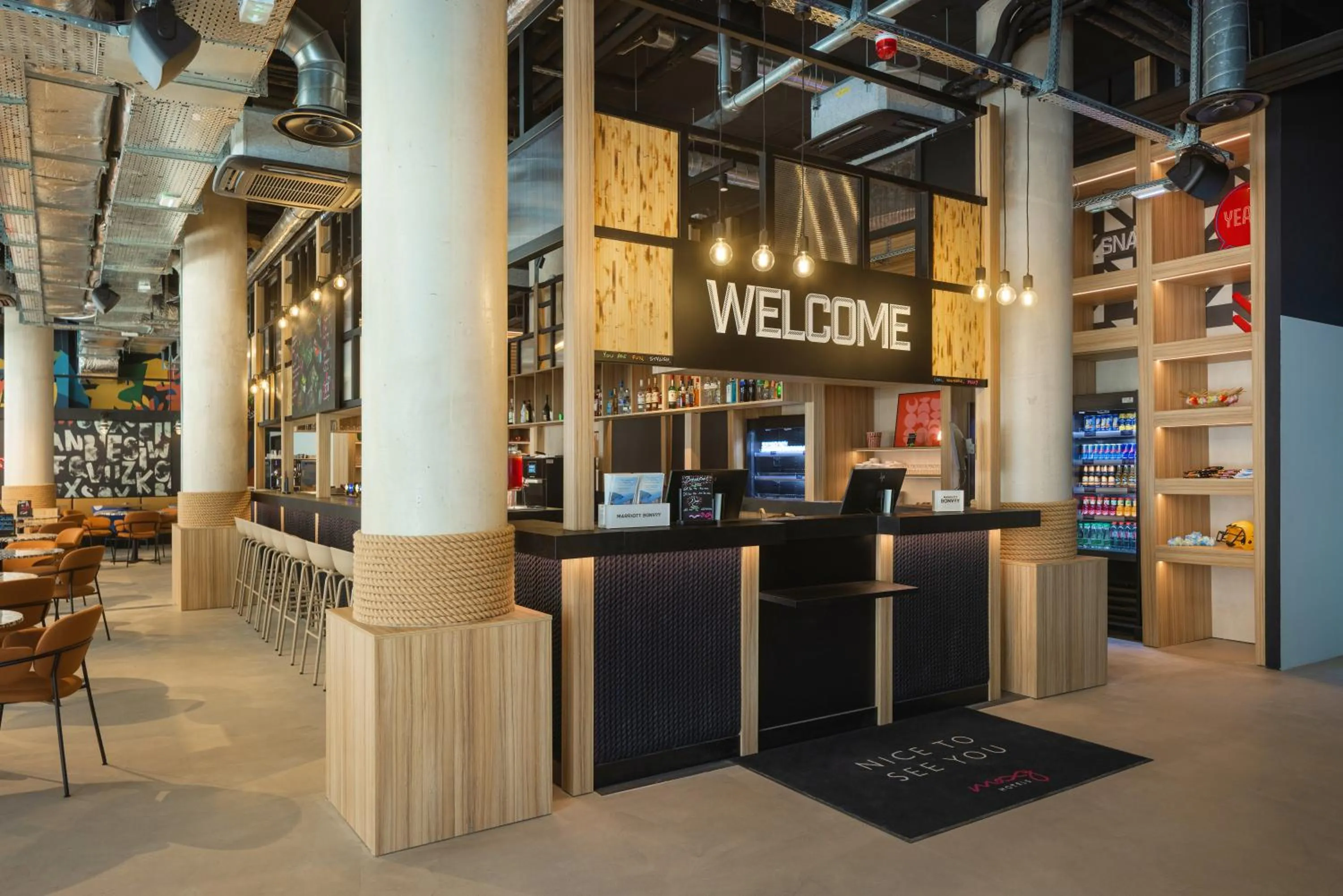 Lobby or reception in Moxy Nice