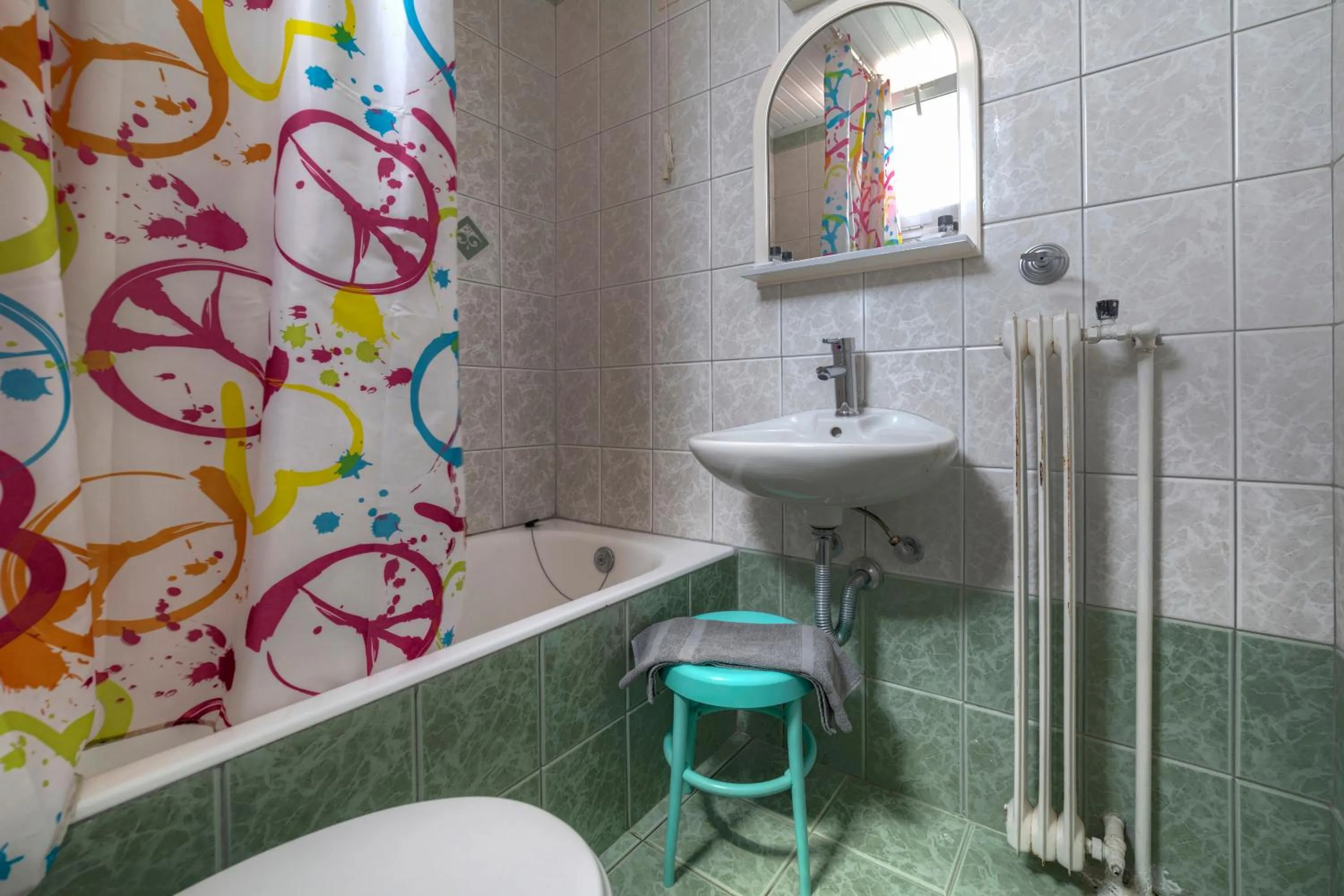 Toilet in Delfini Hotel