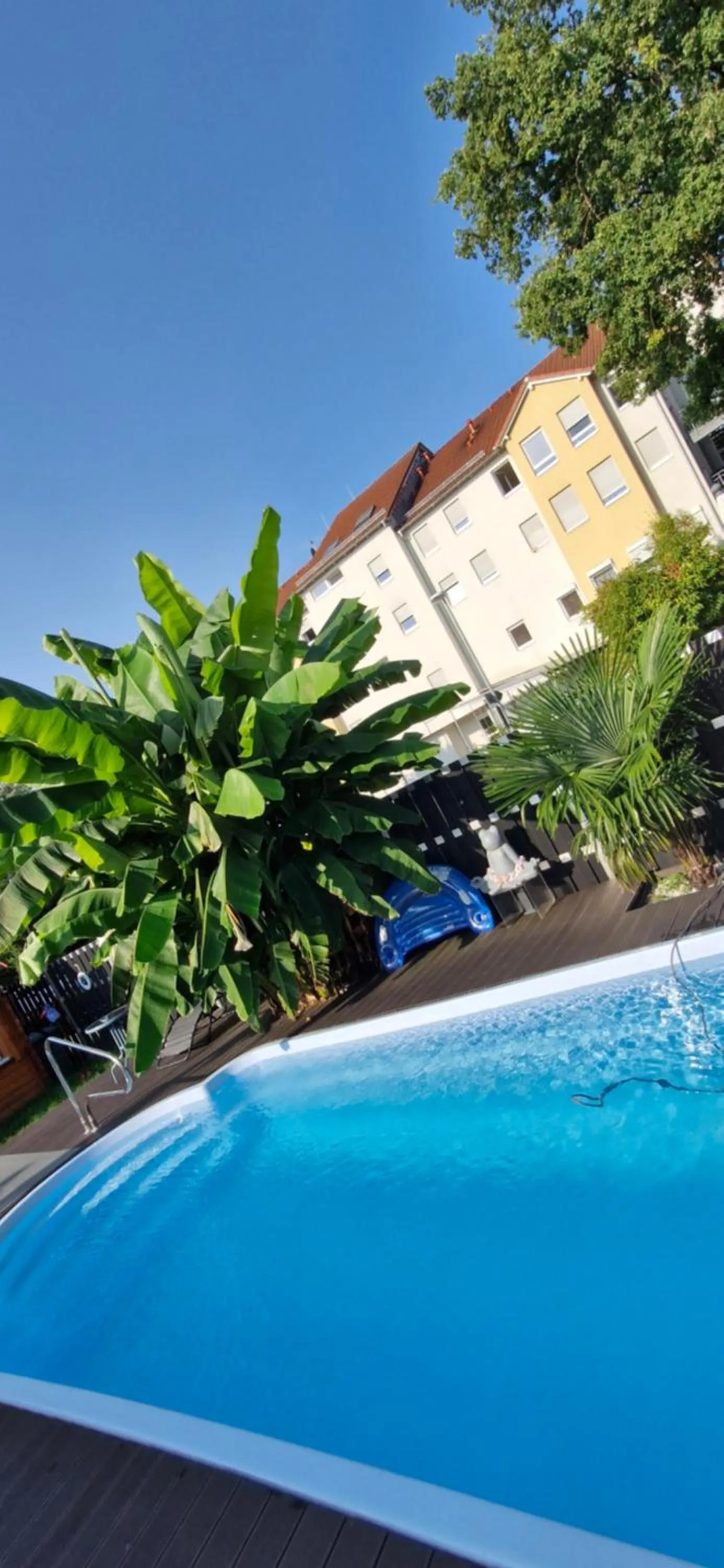 Pool view in Apartmenthaus Wertheim