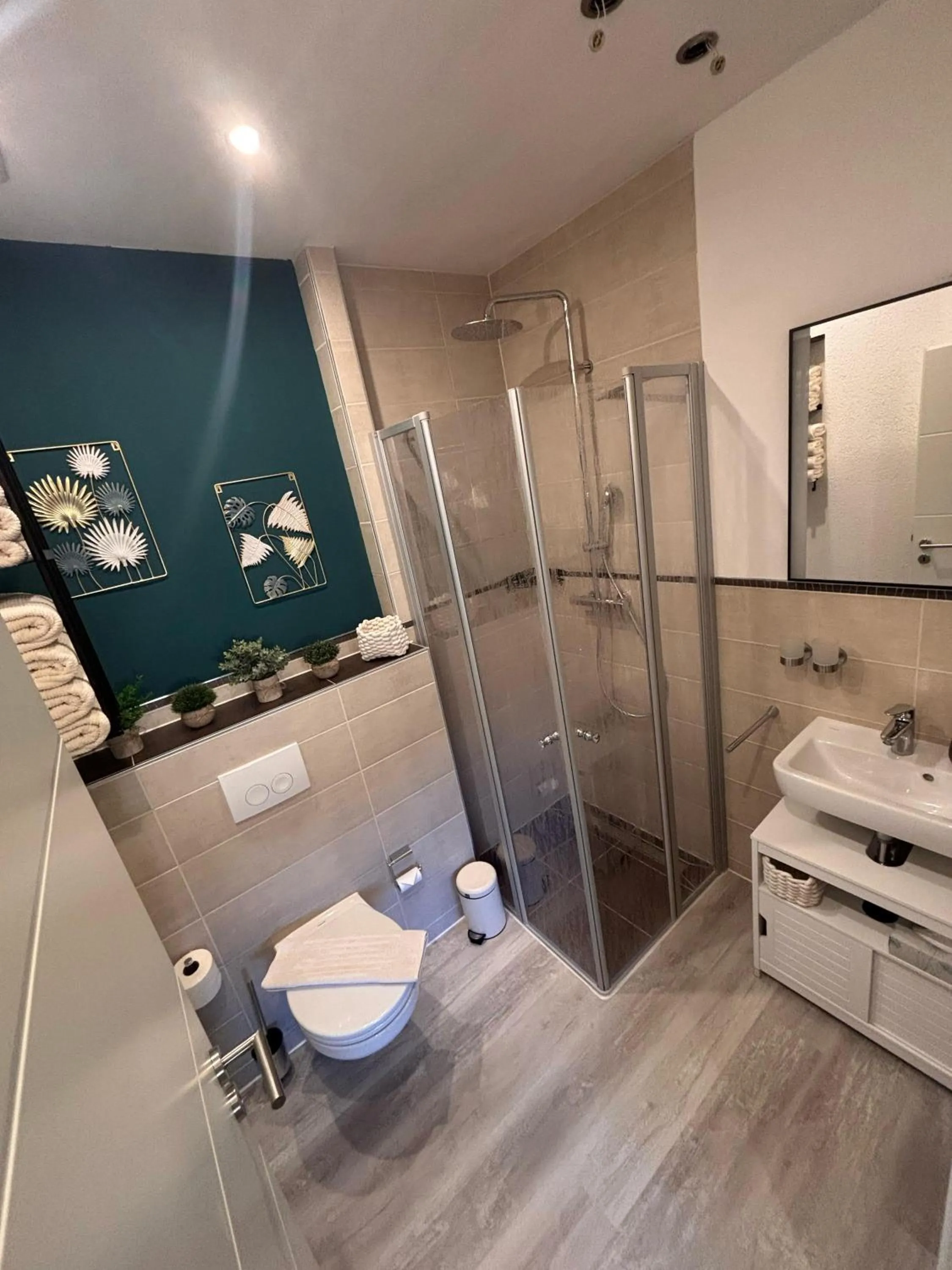 Shower in Apartmenthaus Wertheim