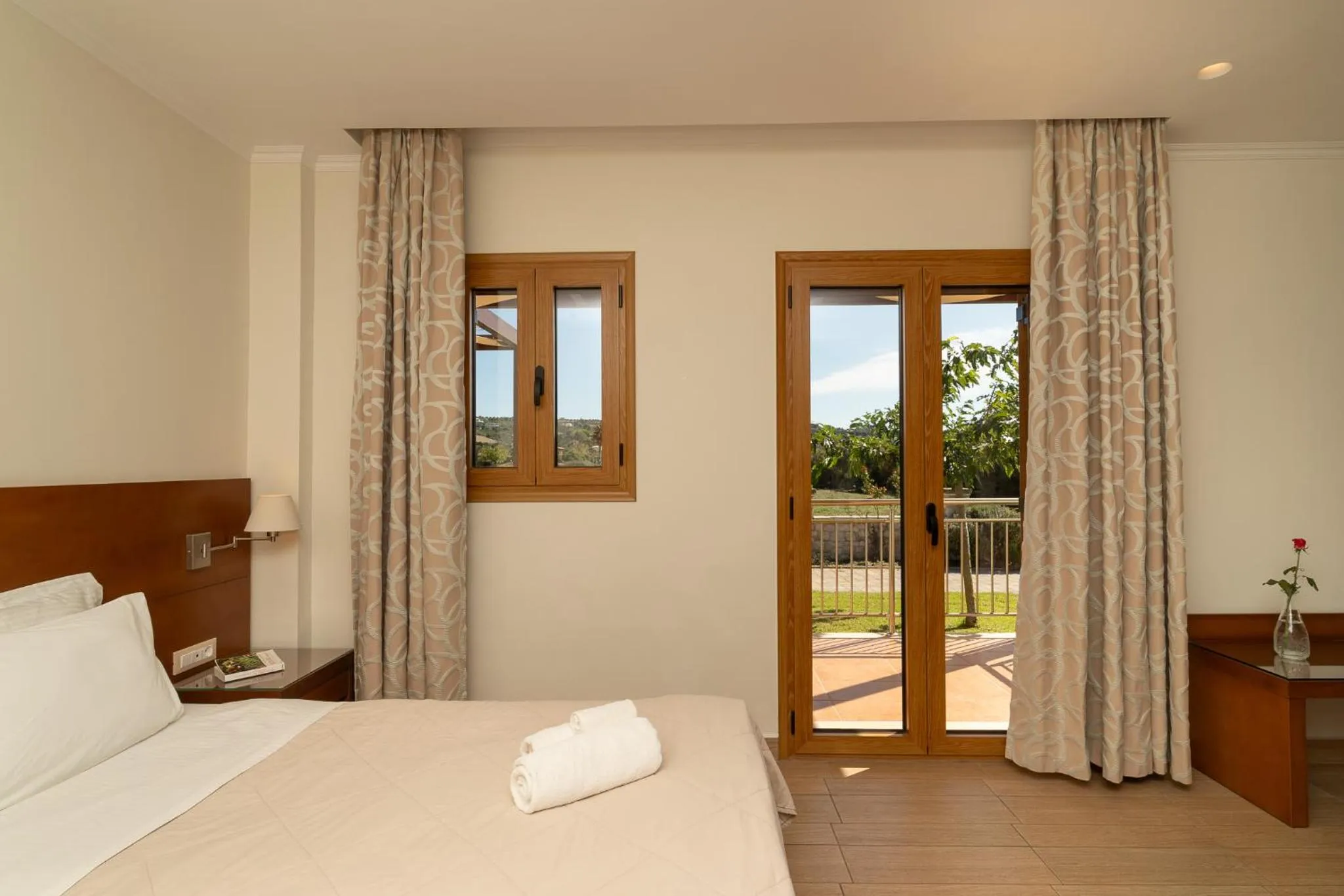 View (from property/room), Bed in Niriides Luxury Villas