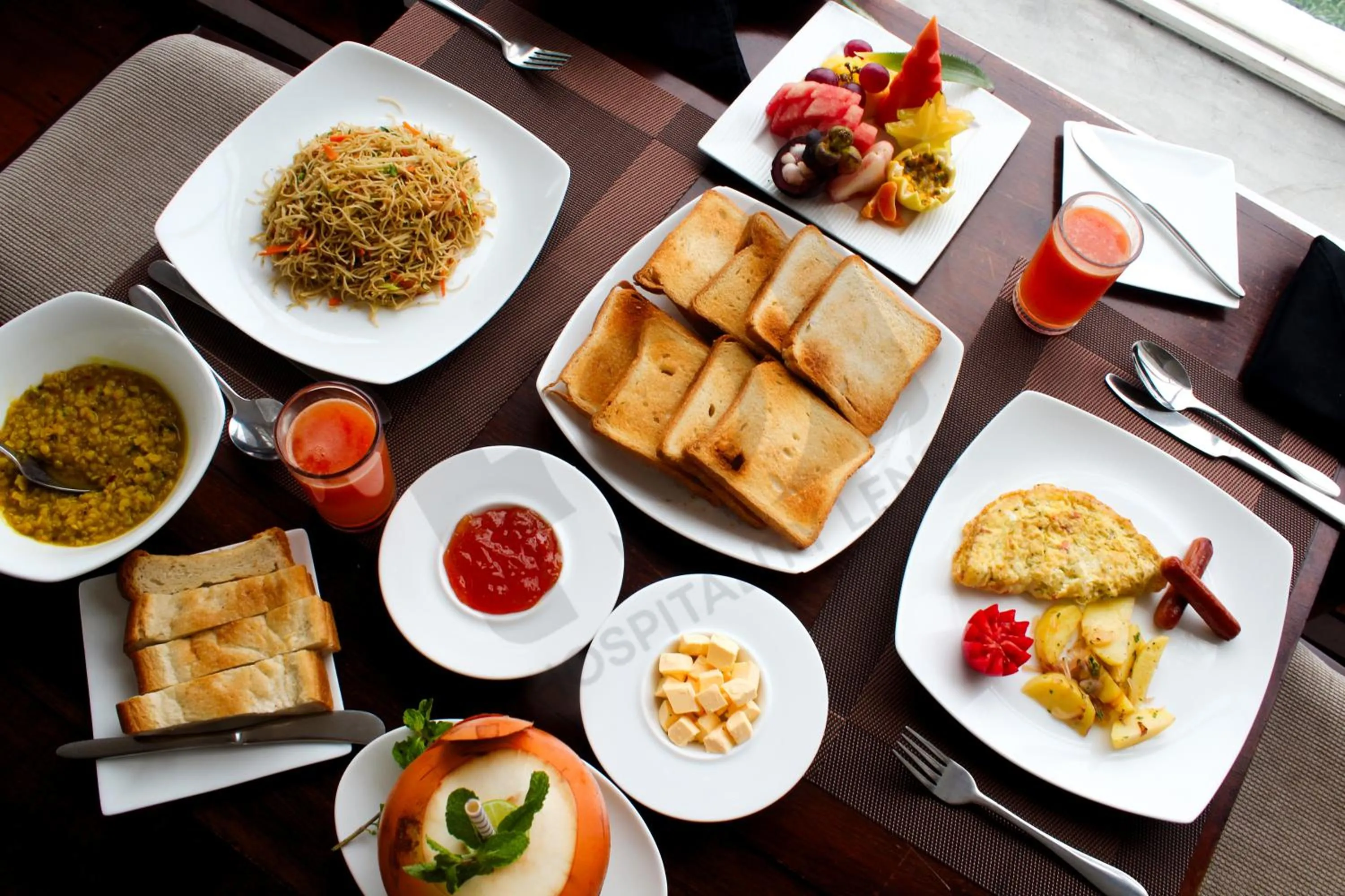 Breakfast in Palazzo Beach Hotel