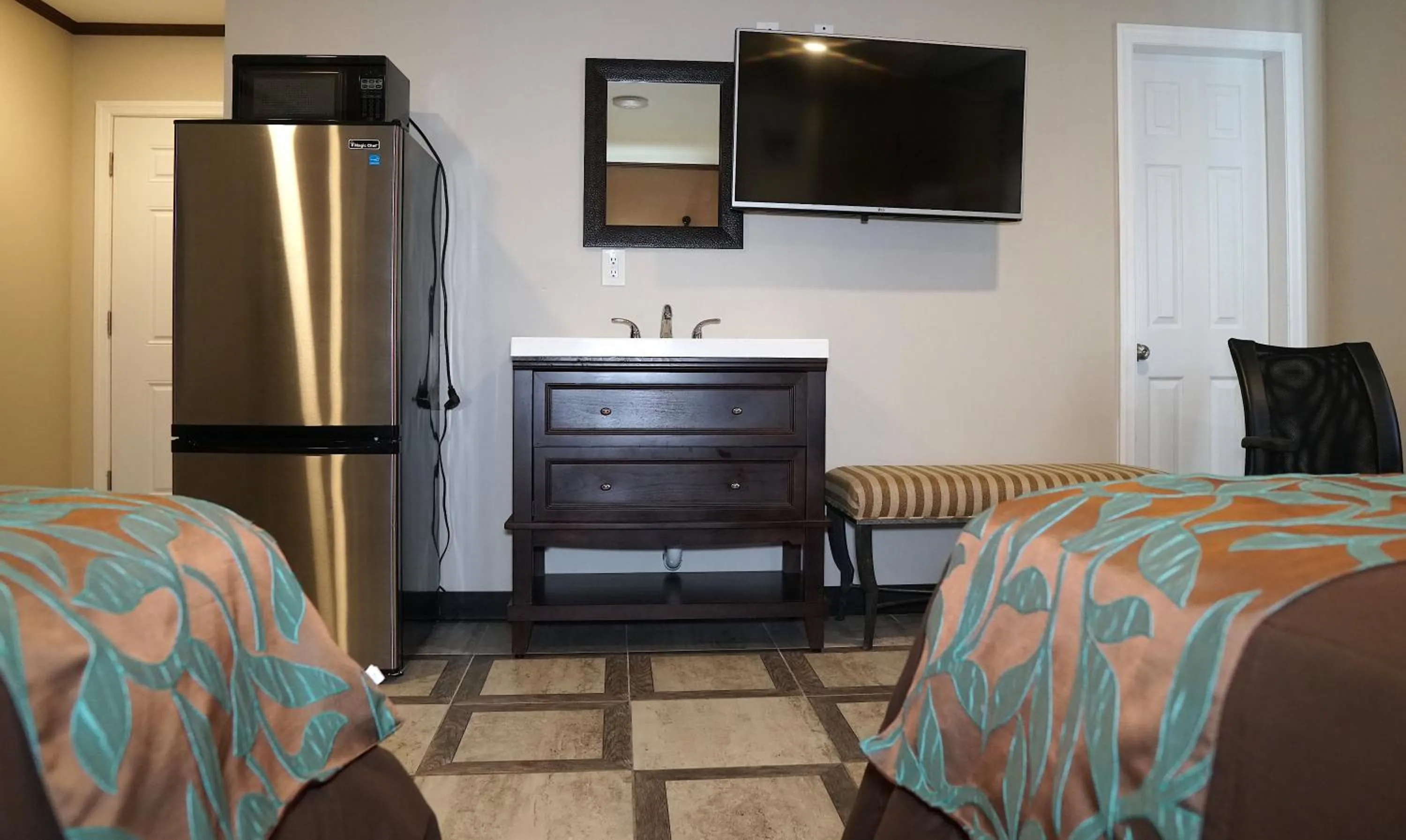 Bed in Beachside Resort